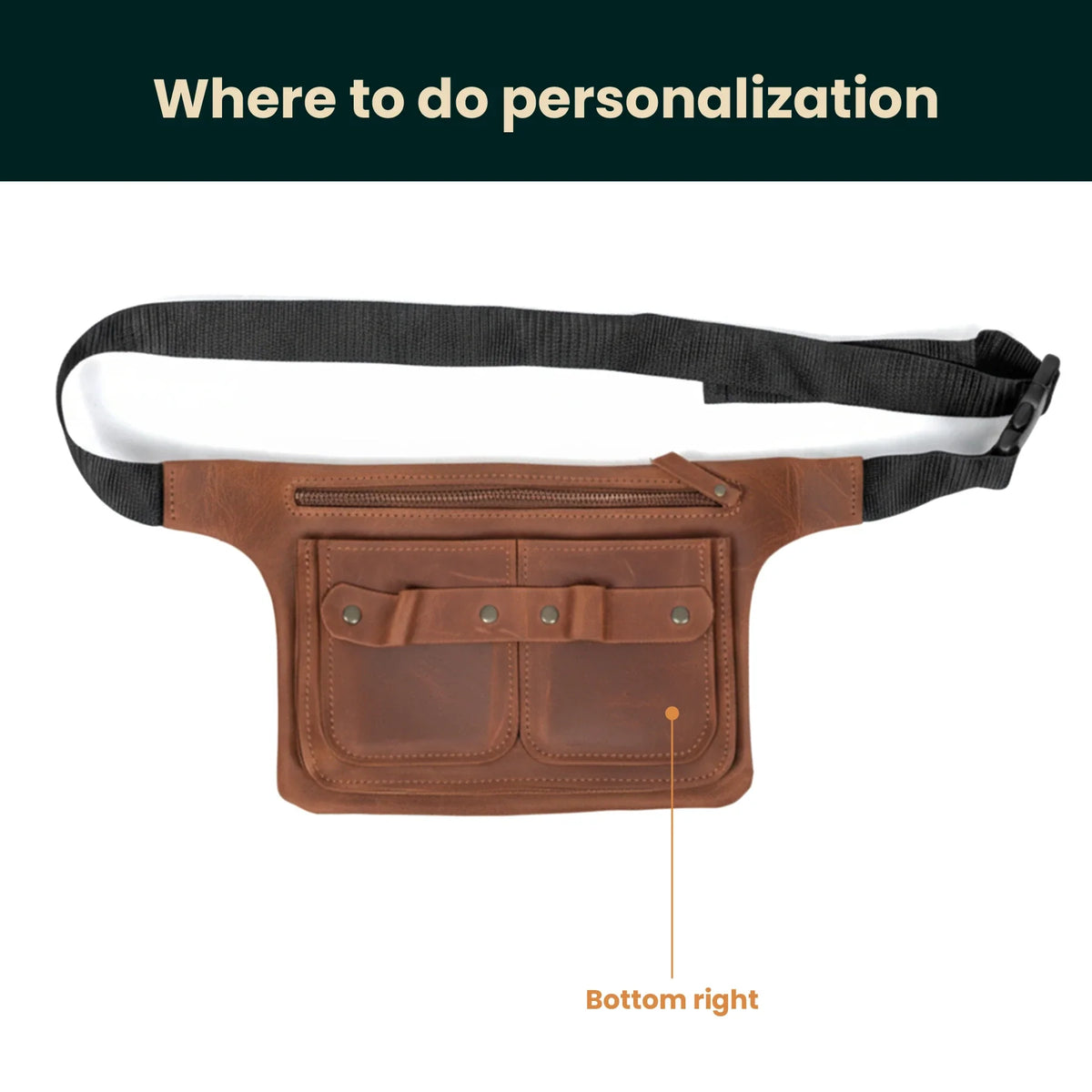 Pikore Leather Barber Waist Bag