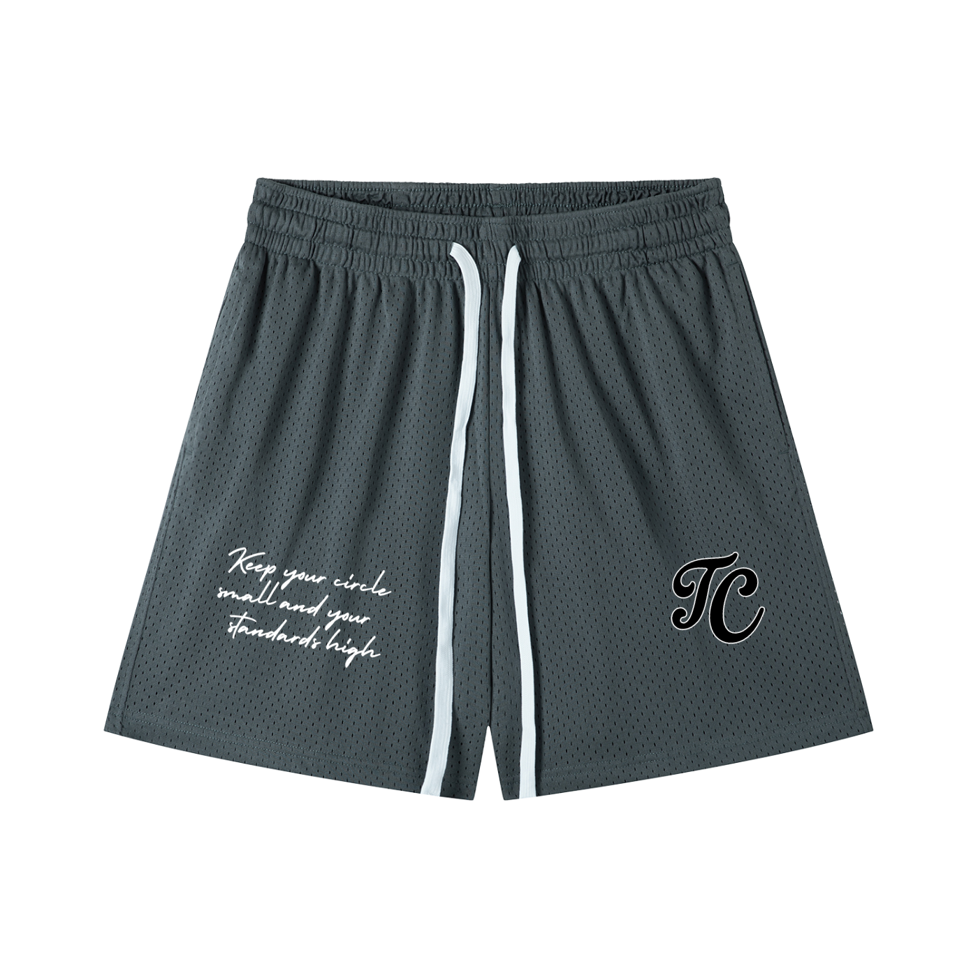 theCut High Standards Mesh Shorts Gray 6" Inseam