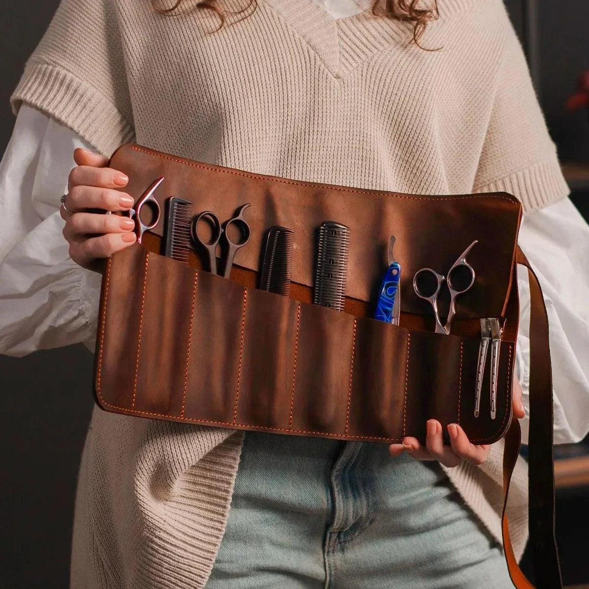 Pikore Leather Barber Tool Roll