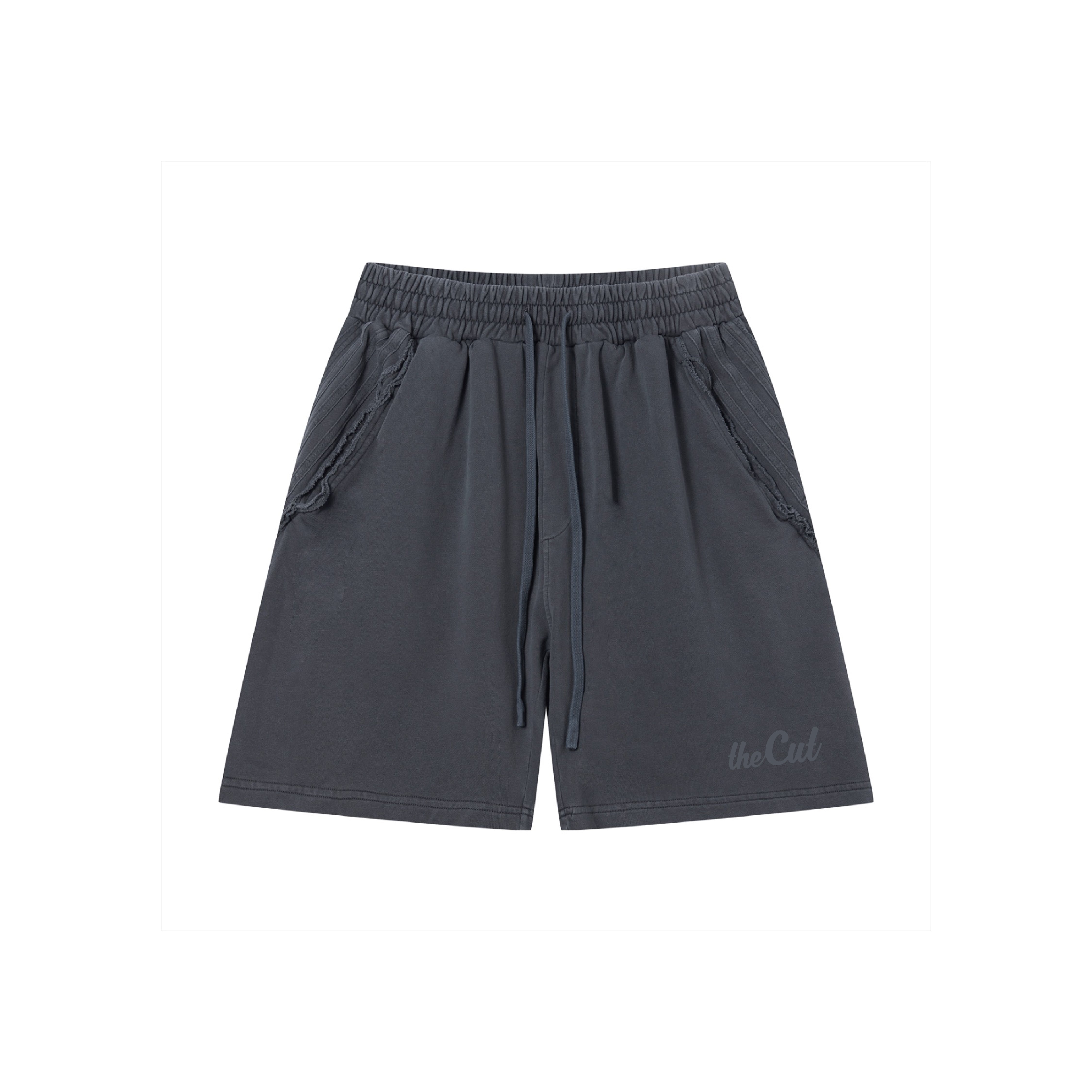 theCut Vintage Wash Shorts - Dark Gray