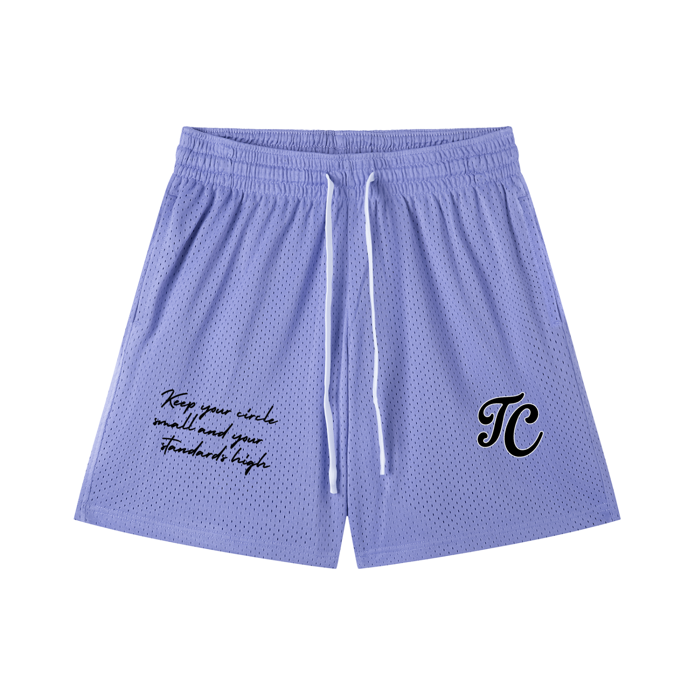 theCut High Standards Mesh Shorts Purple 6" Inseam