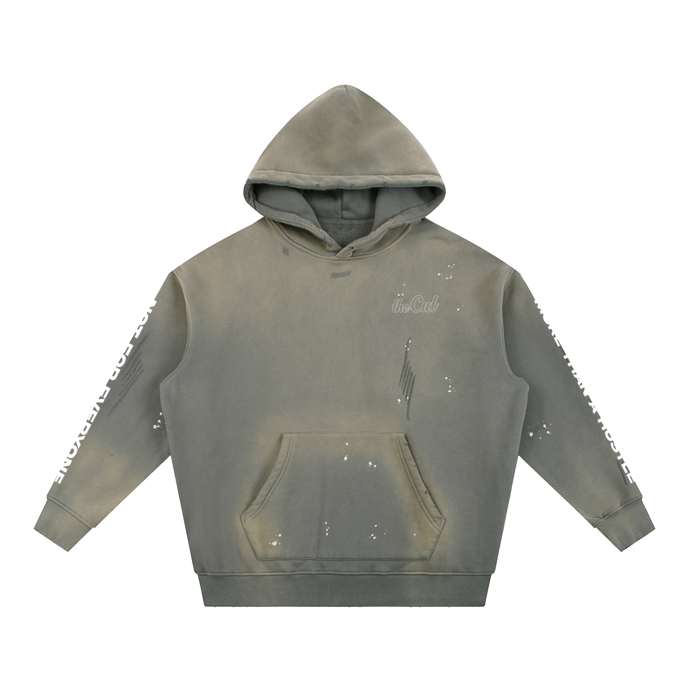 Not for Everyone Vintage Washed Frayed Fleece Hoodie