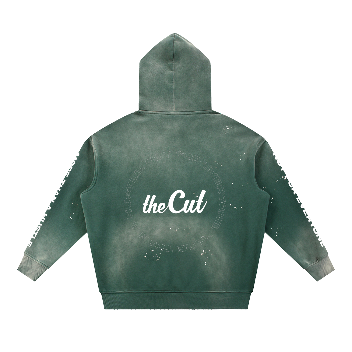 Not for Everyone Vintage Washed Frayed Fleece Hoodie