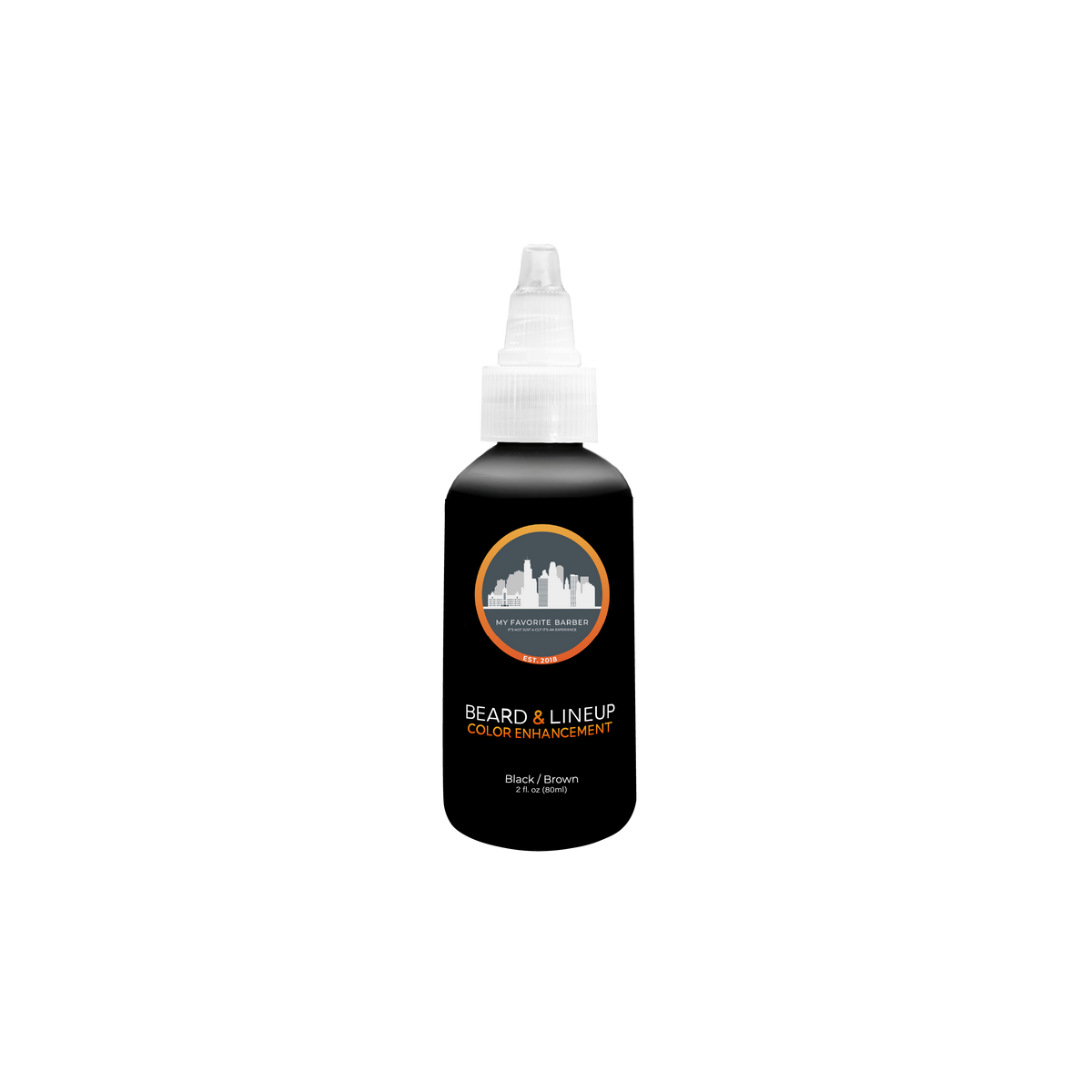 My Favorite Barber Beard & Lineup Color Enhancement - Black/Brown 2 oz