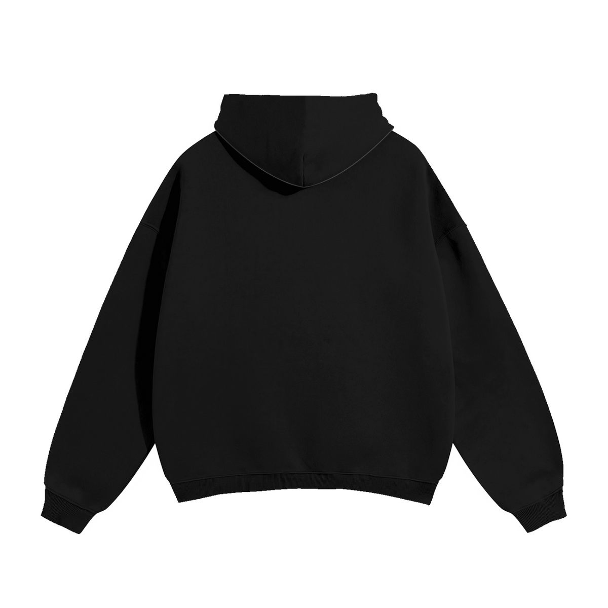 Black TC Fleeced Hoodie