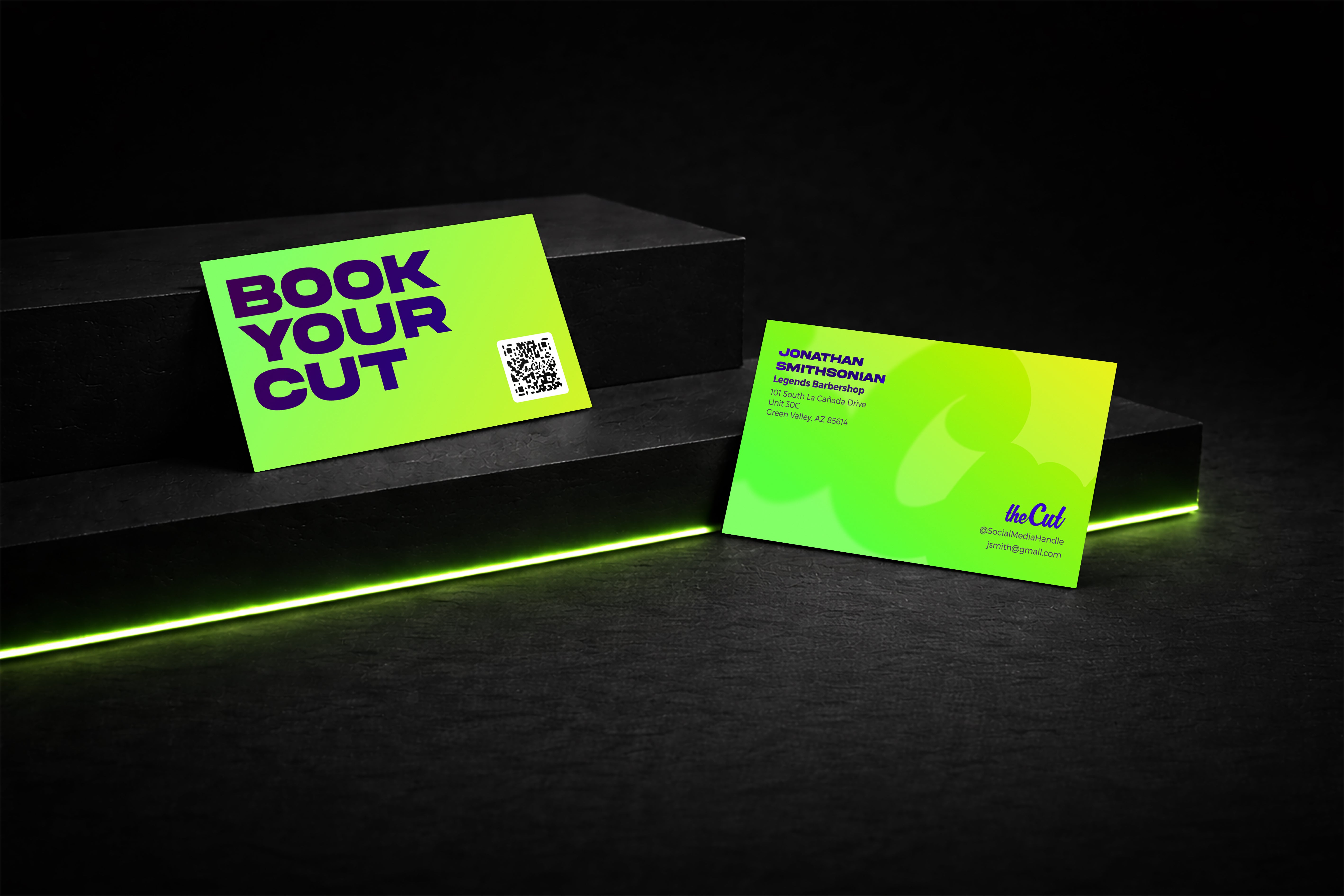 Business Cards - Neon Nights