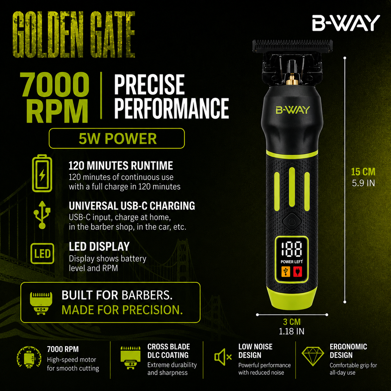 B-Way Trimmer Golden Gate