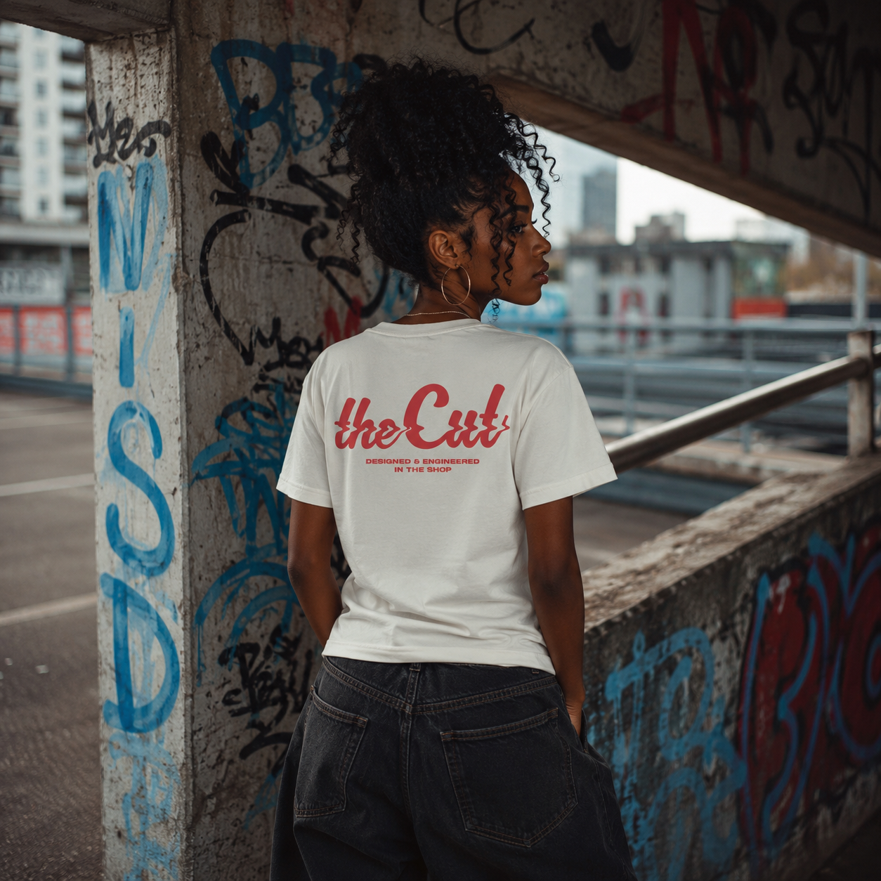 theCut Standard Shoulder T-Shirt Mild Apricot