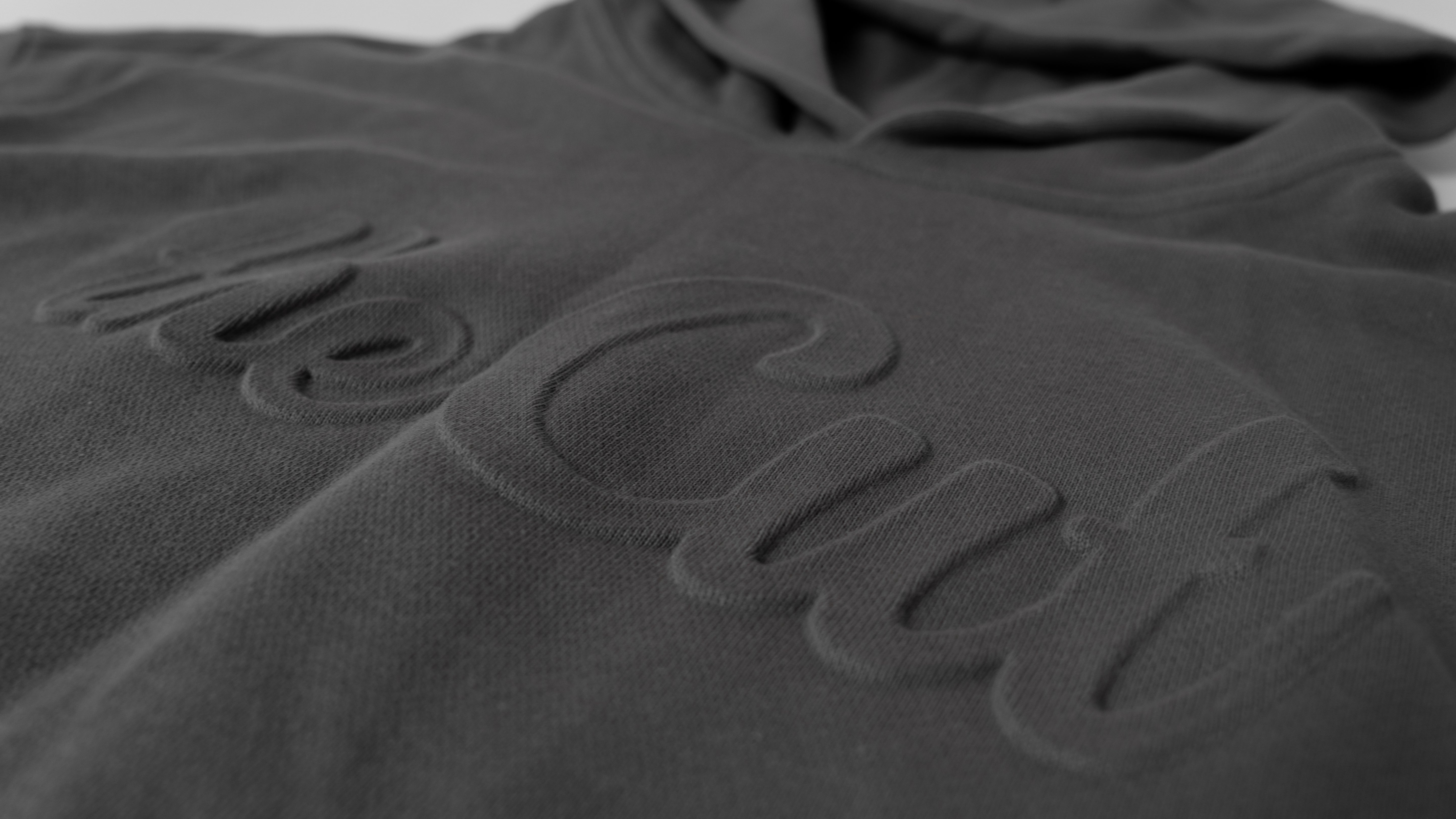 theCut Embossed Hoodie