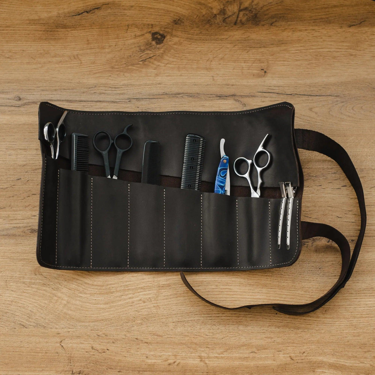 Pikore Leather Barber Tool Roll