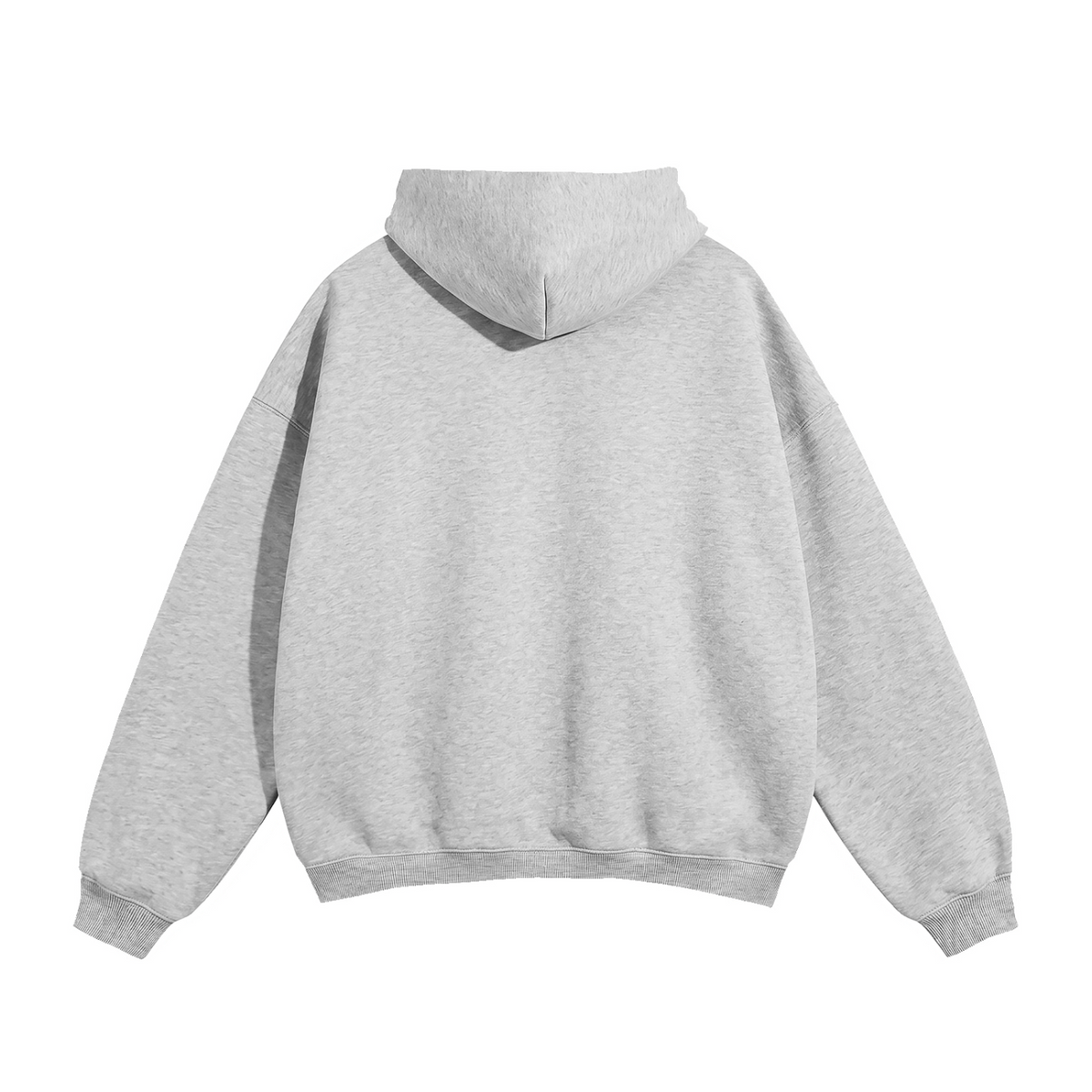 GREY/RED TC FLEECED HOODIE
