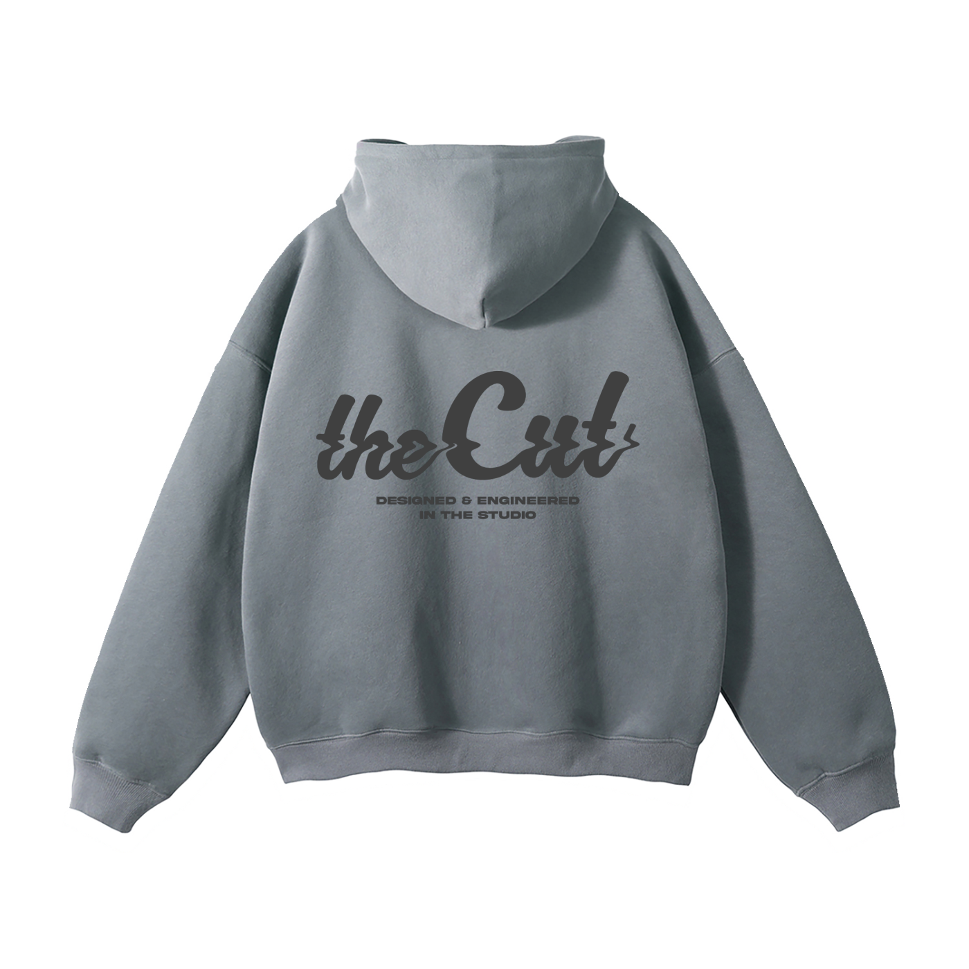 theCut Glitch Wave Grey Print Hoodie