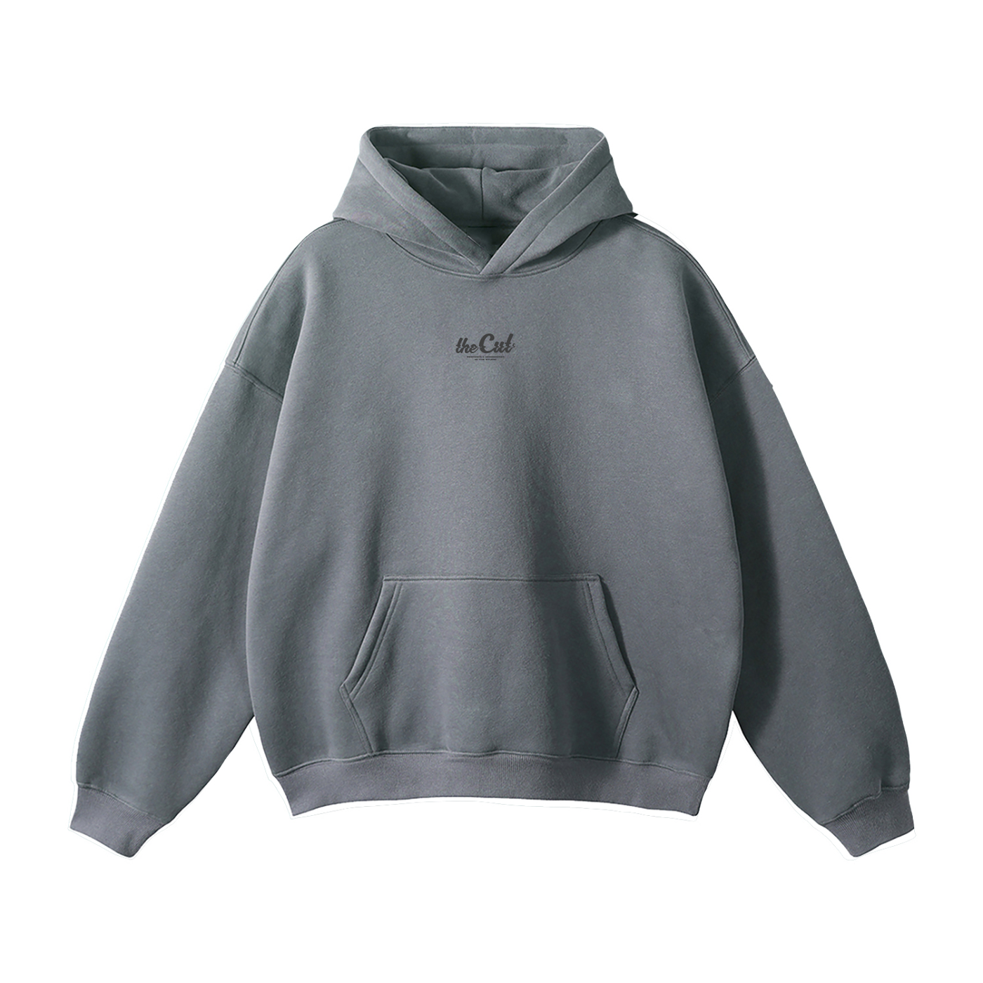 theCut Glitch Wave Grey Print Hoodie