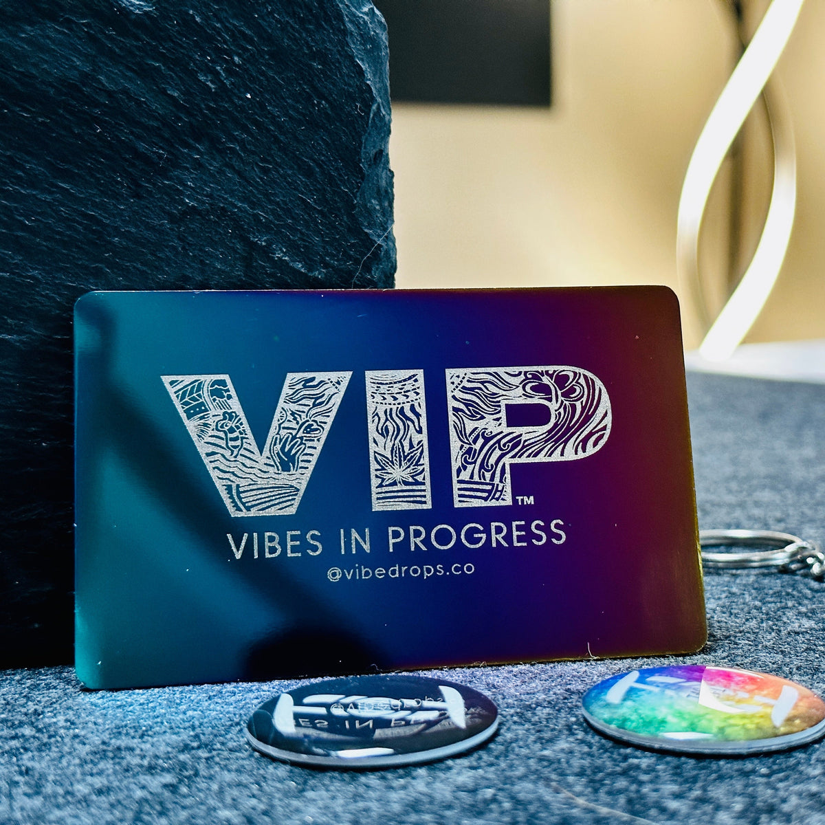 Iridescent Chrome - Tap Business Card
