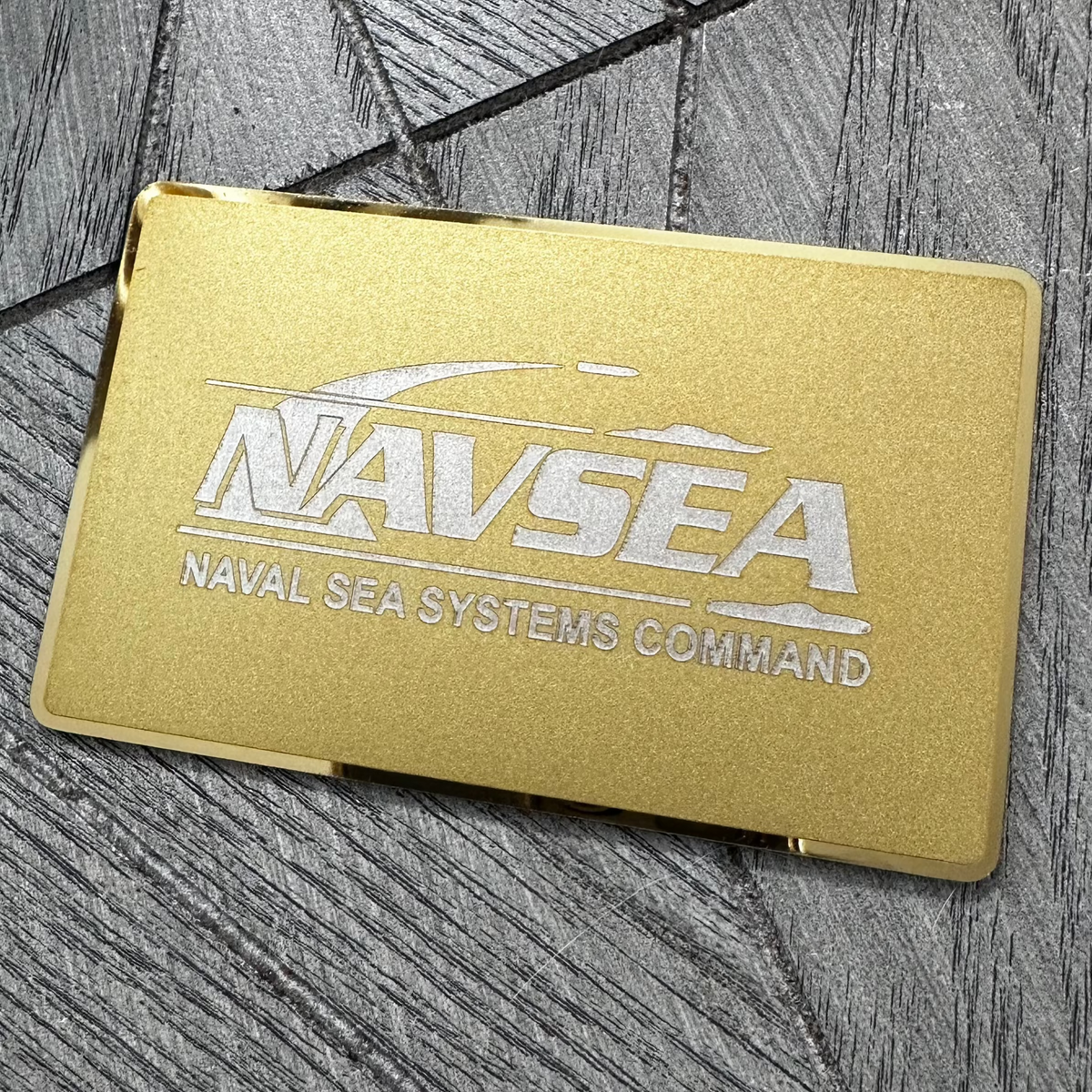 Gold-Plated Stainless Steel - Tap Business Card
