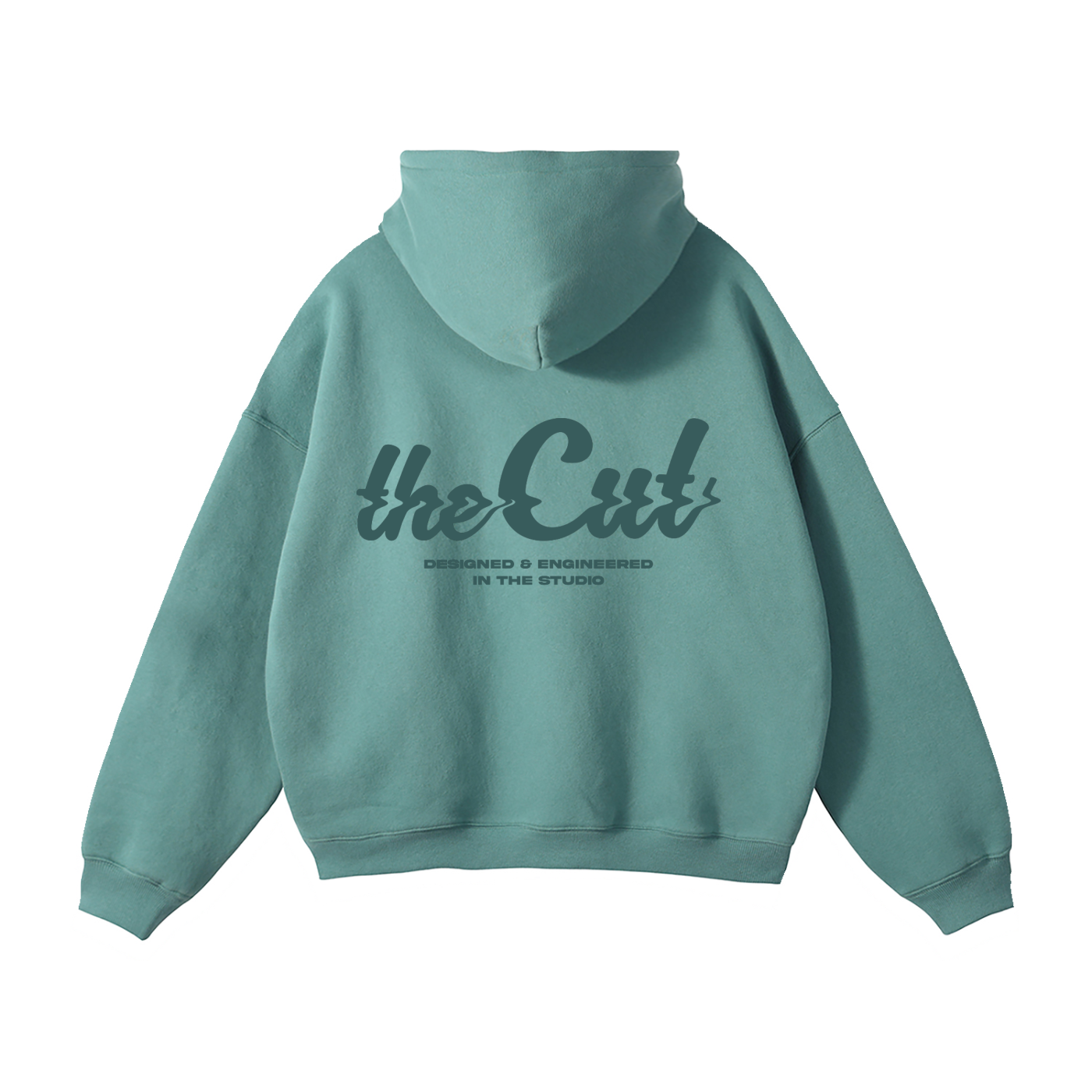 theCut Glitch Wave Teal Print Hoodie