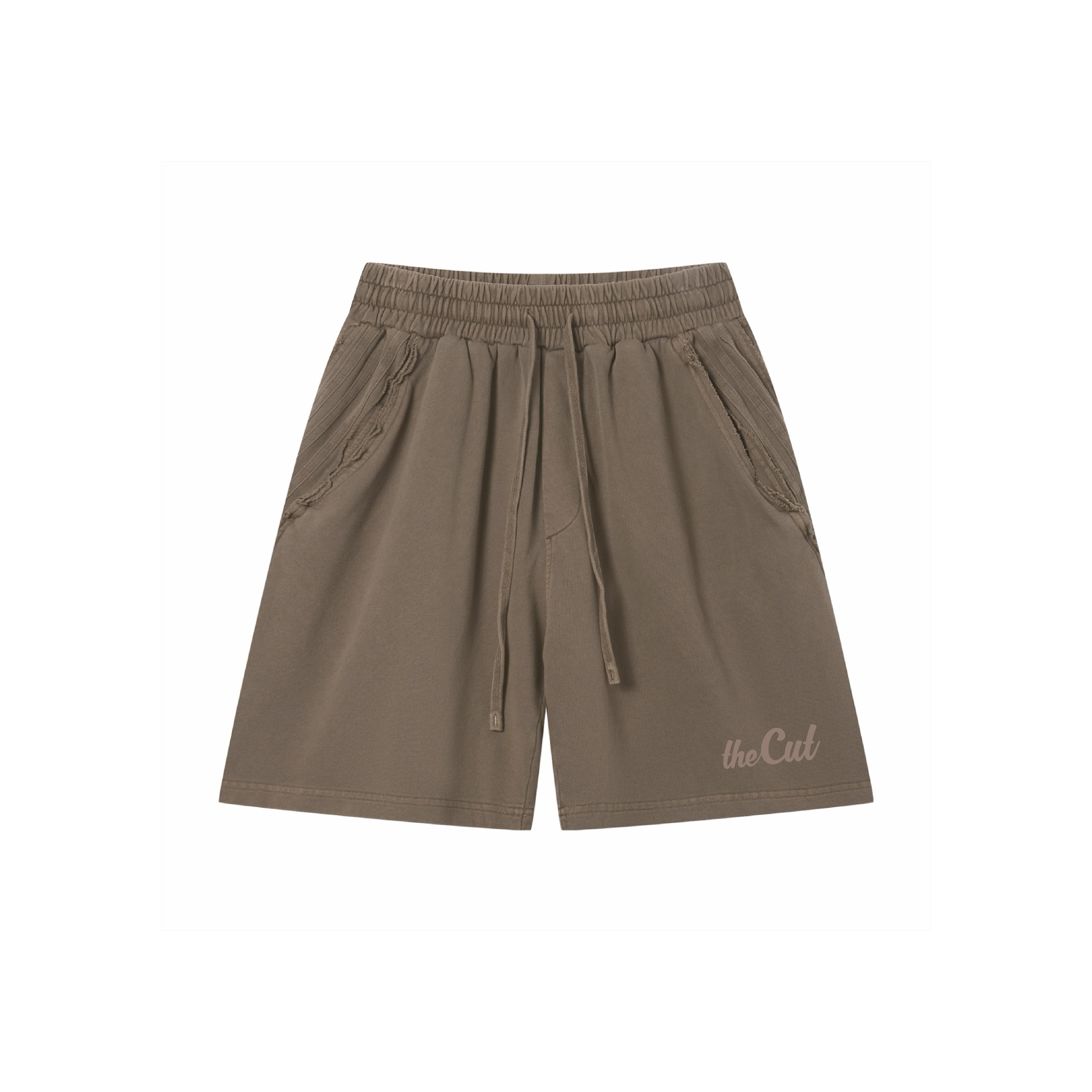 theCut Vintage Wash Shorts - Khaki