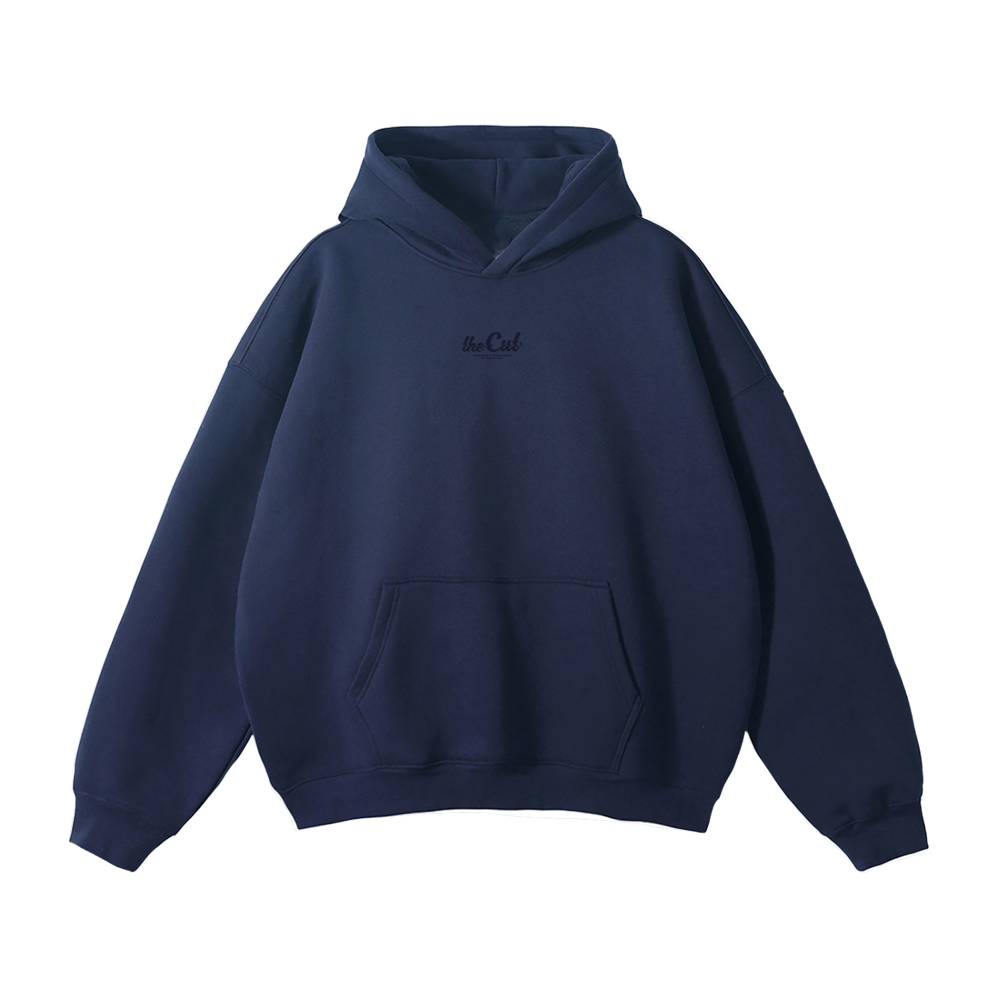 theCut Glitch Wave Navy Print Hoodie