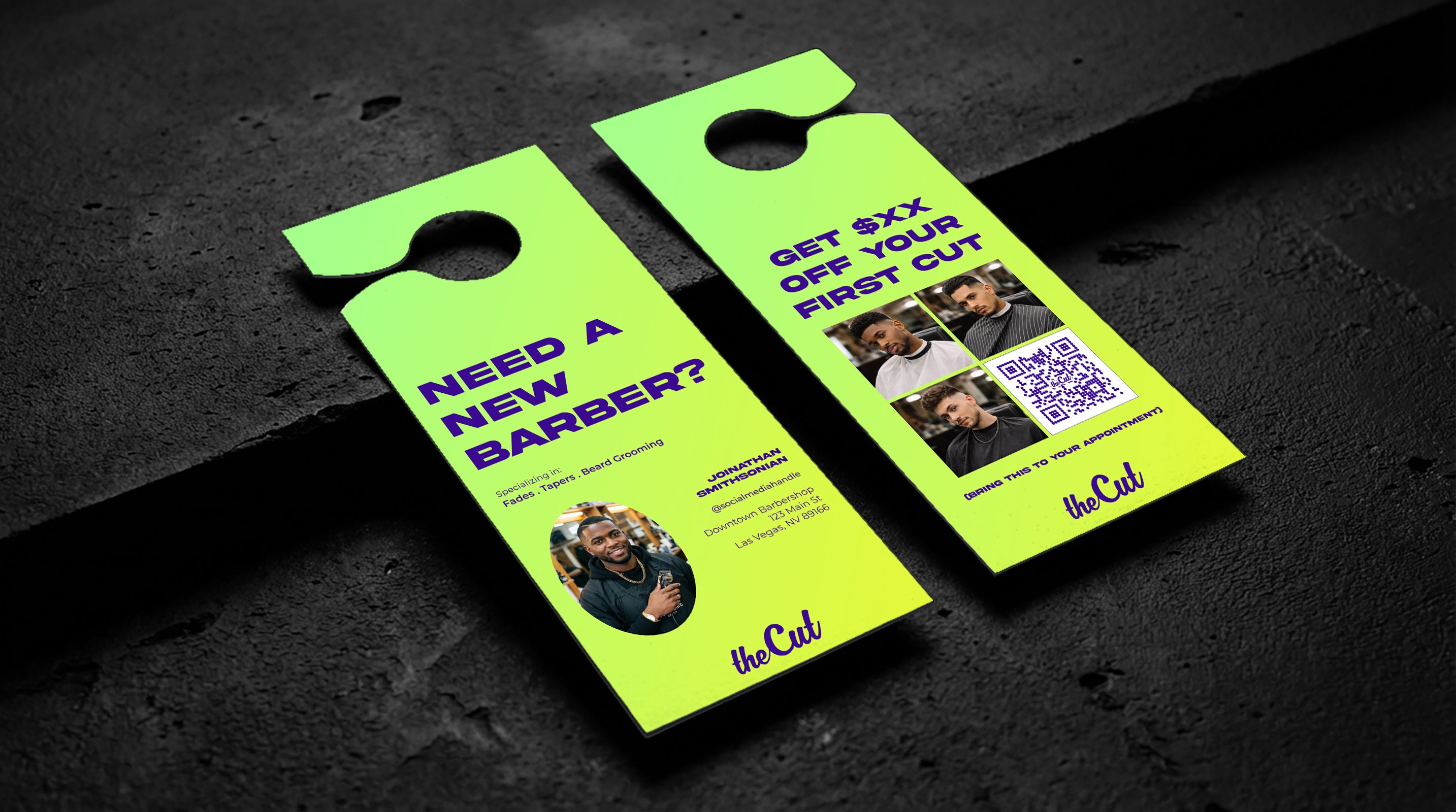 Door Hangers - Neon Nights