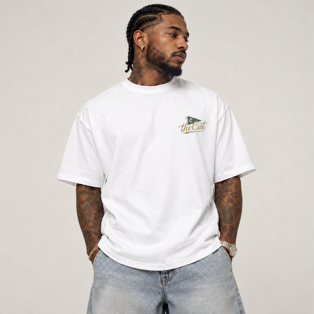 THECUT SPORTING CLUB TEE - WHITE