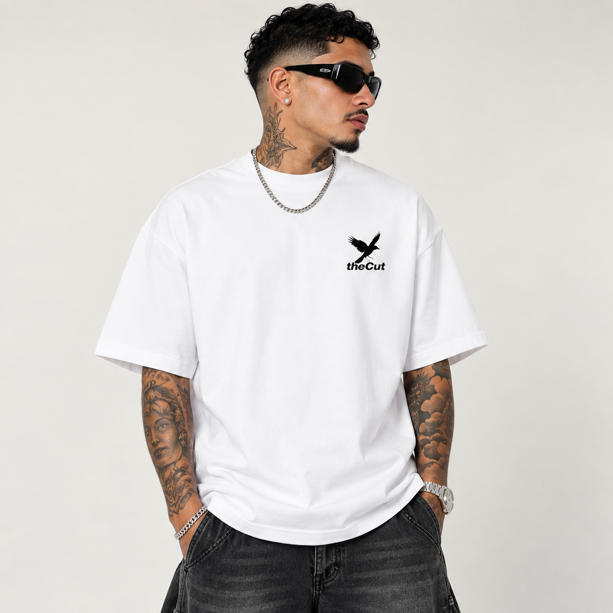 THECUT TWO DOVES TEE - WHITE