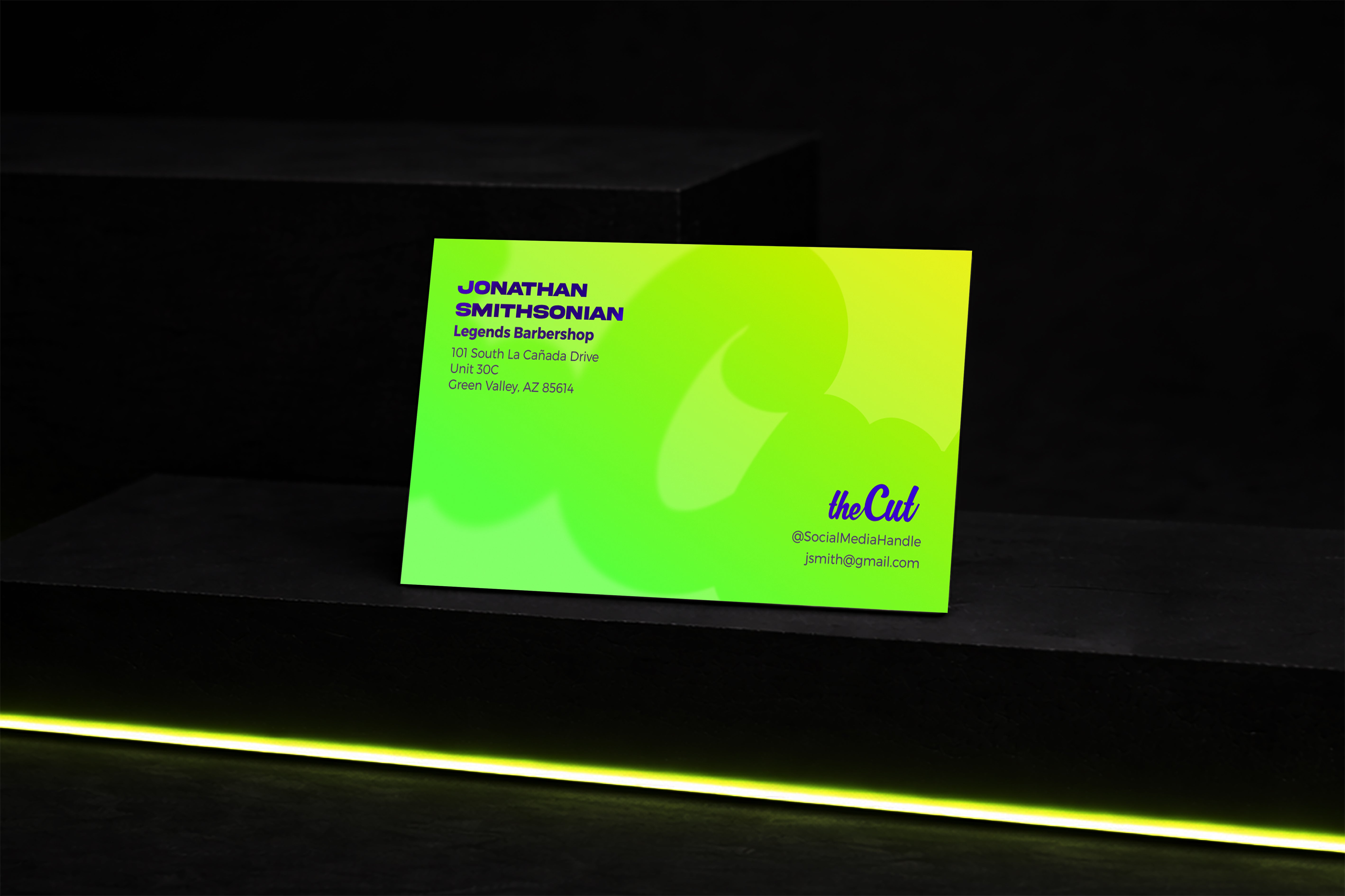 Business Cards - Neon Nights