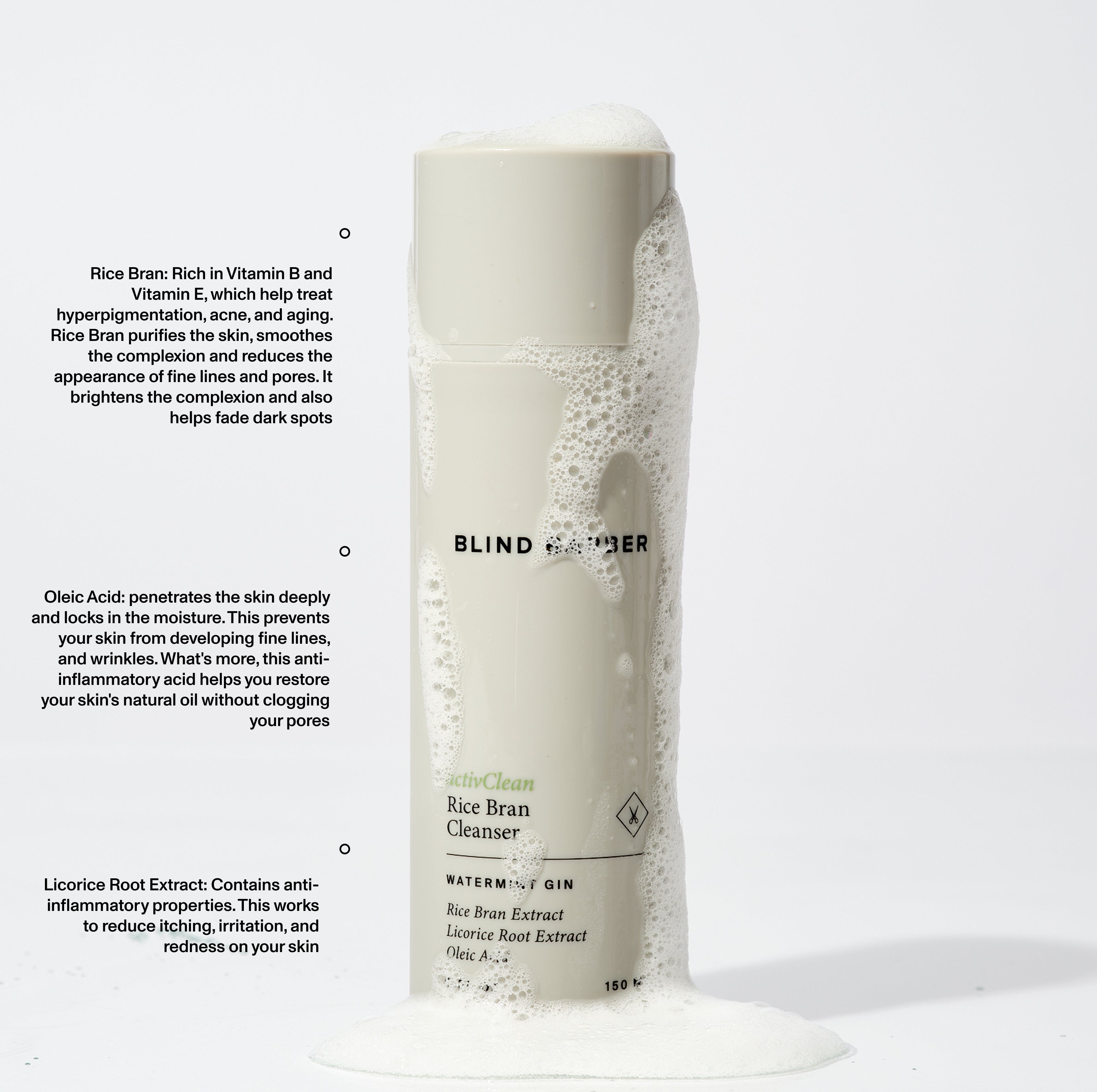 activClean Rice Bran Face Cleanser