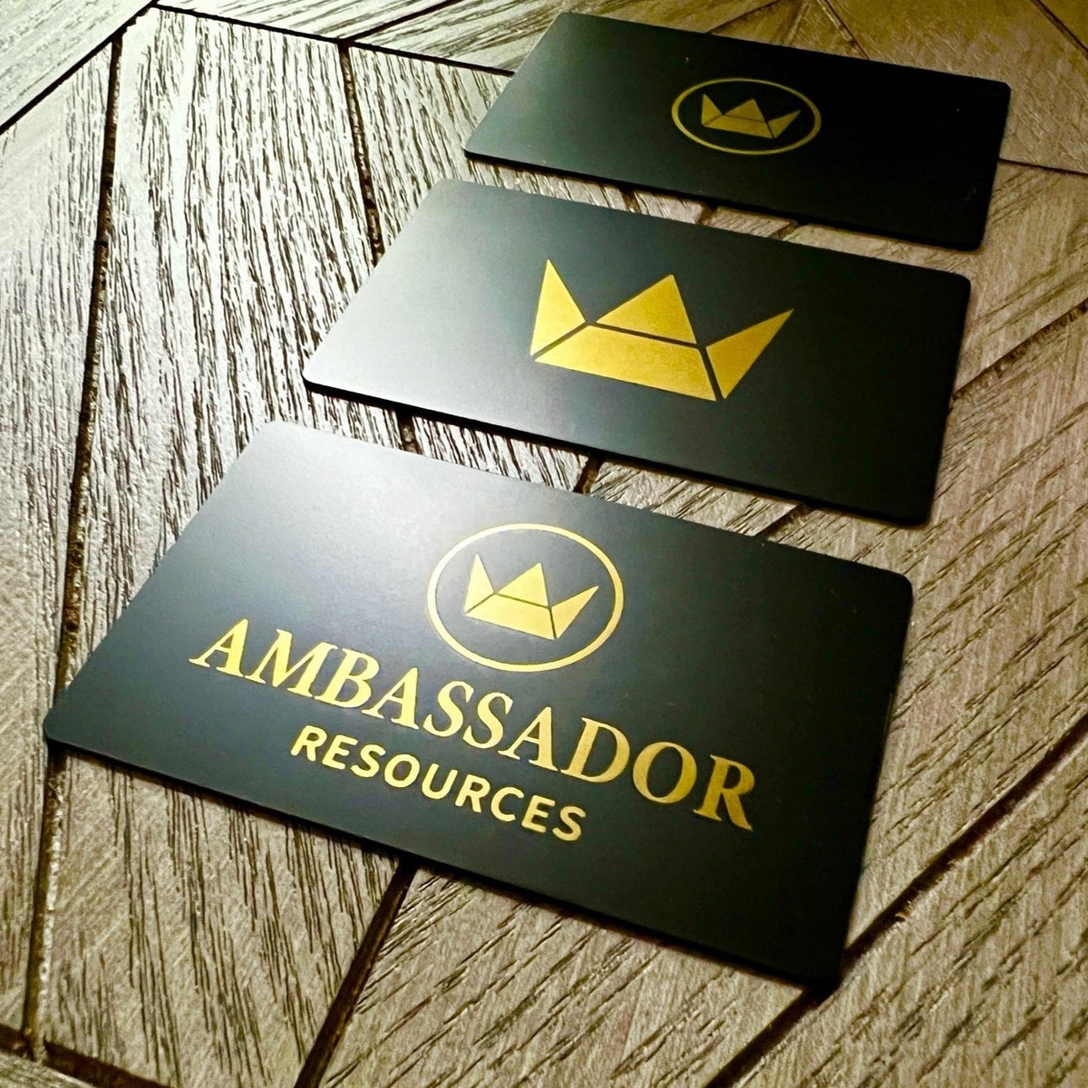 Anodized Premium Brass - Tap Business Card