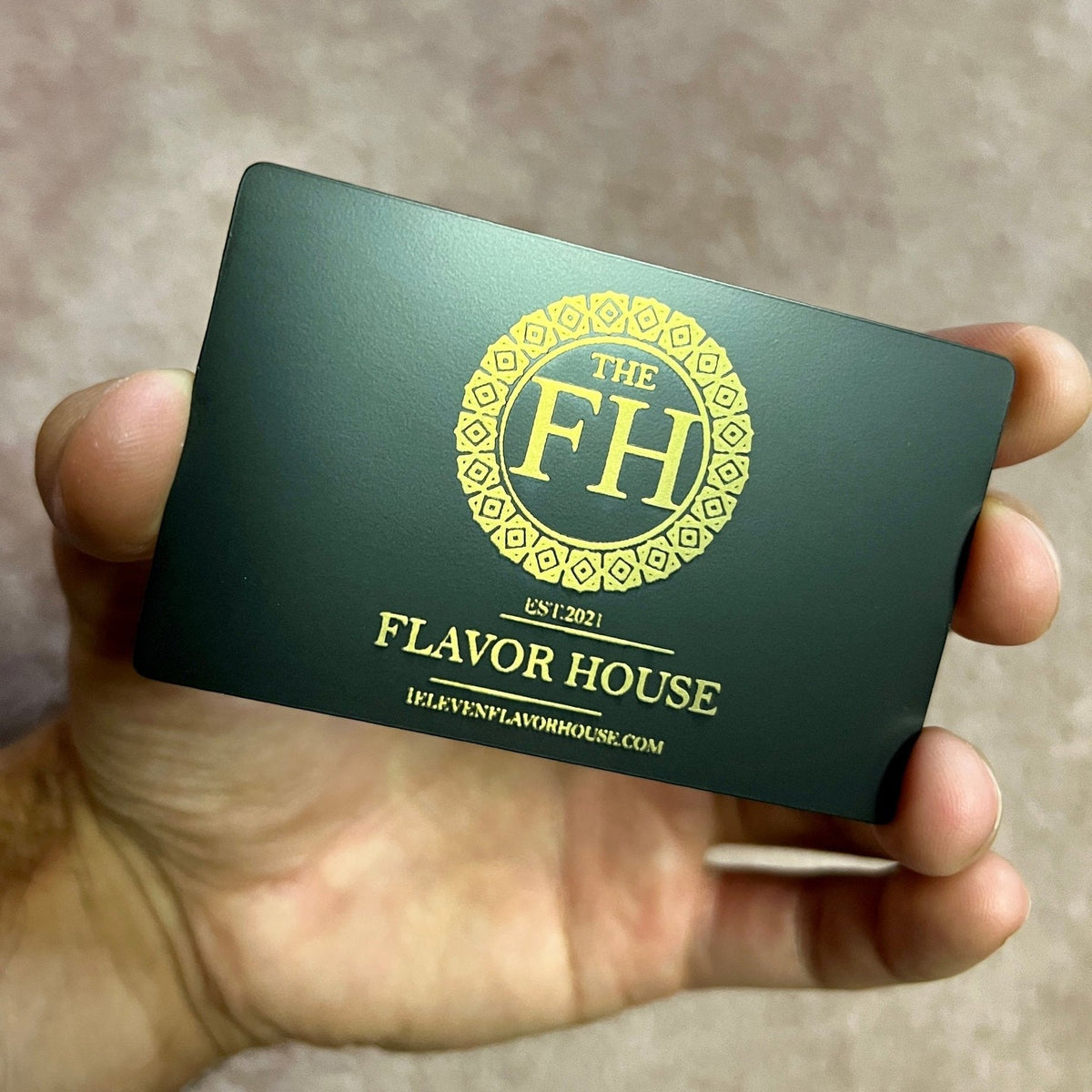 Anodized Premium Brass - Tap Business Card