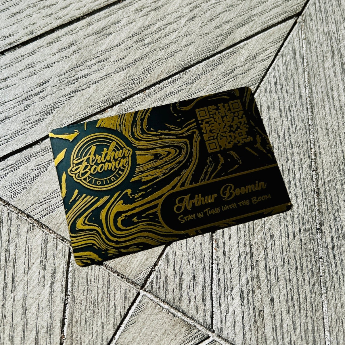 Anodized Premium Brass - Tap Business Card