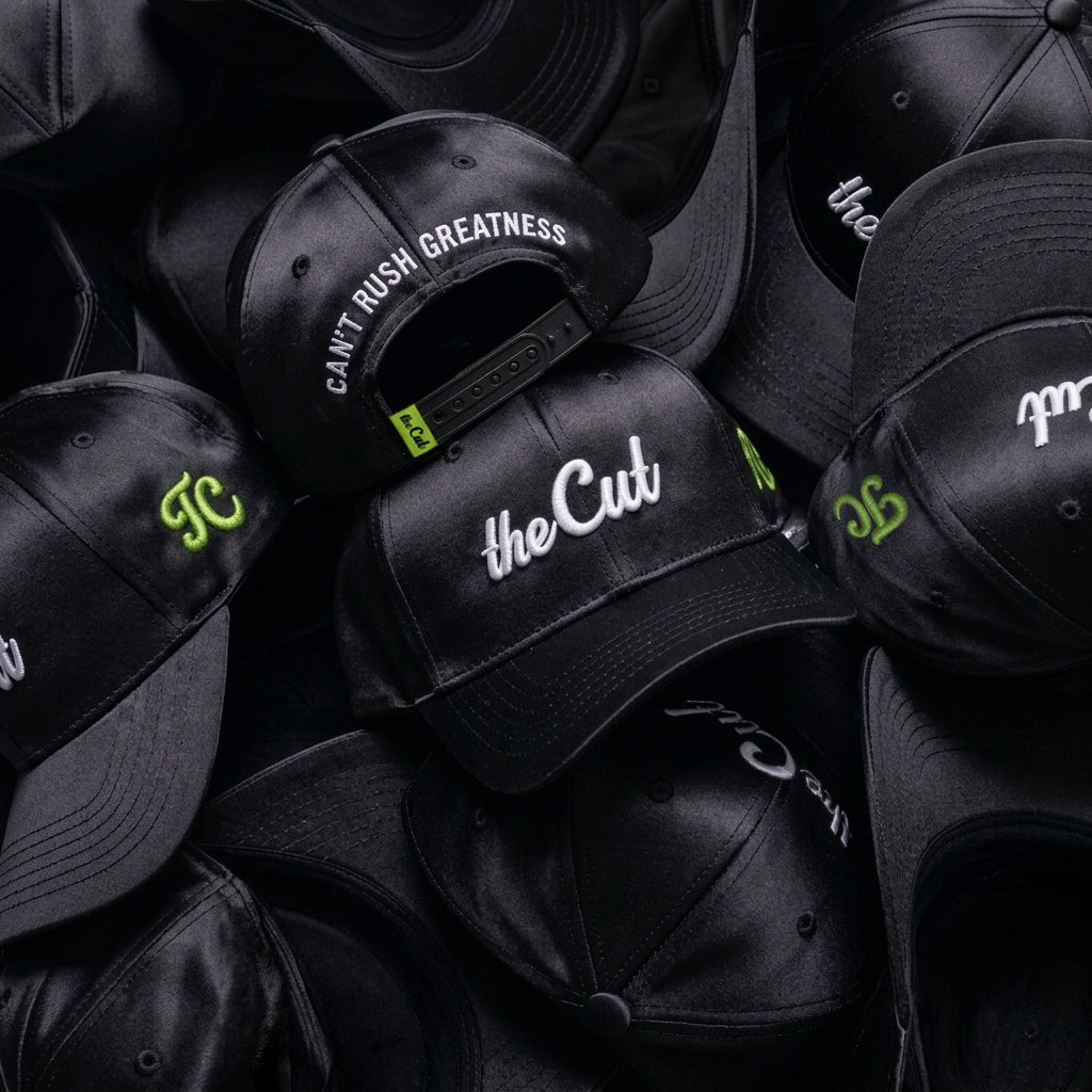 theCut Snapback Hat - Satin Black
