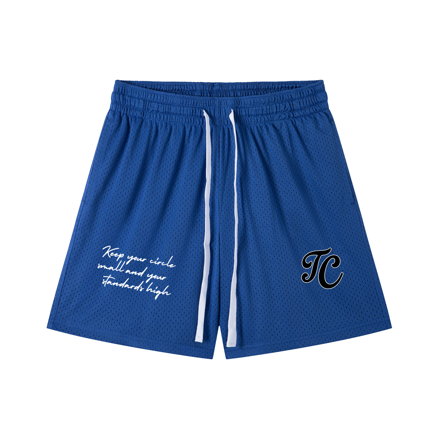 theCut High Standards Mesh Shorts Blue 6" Inseam