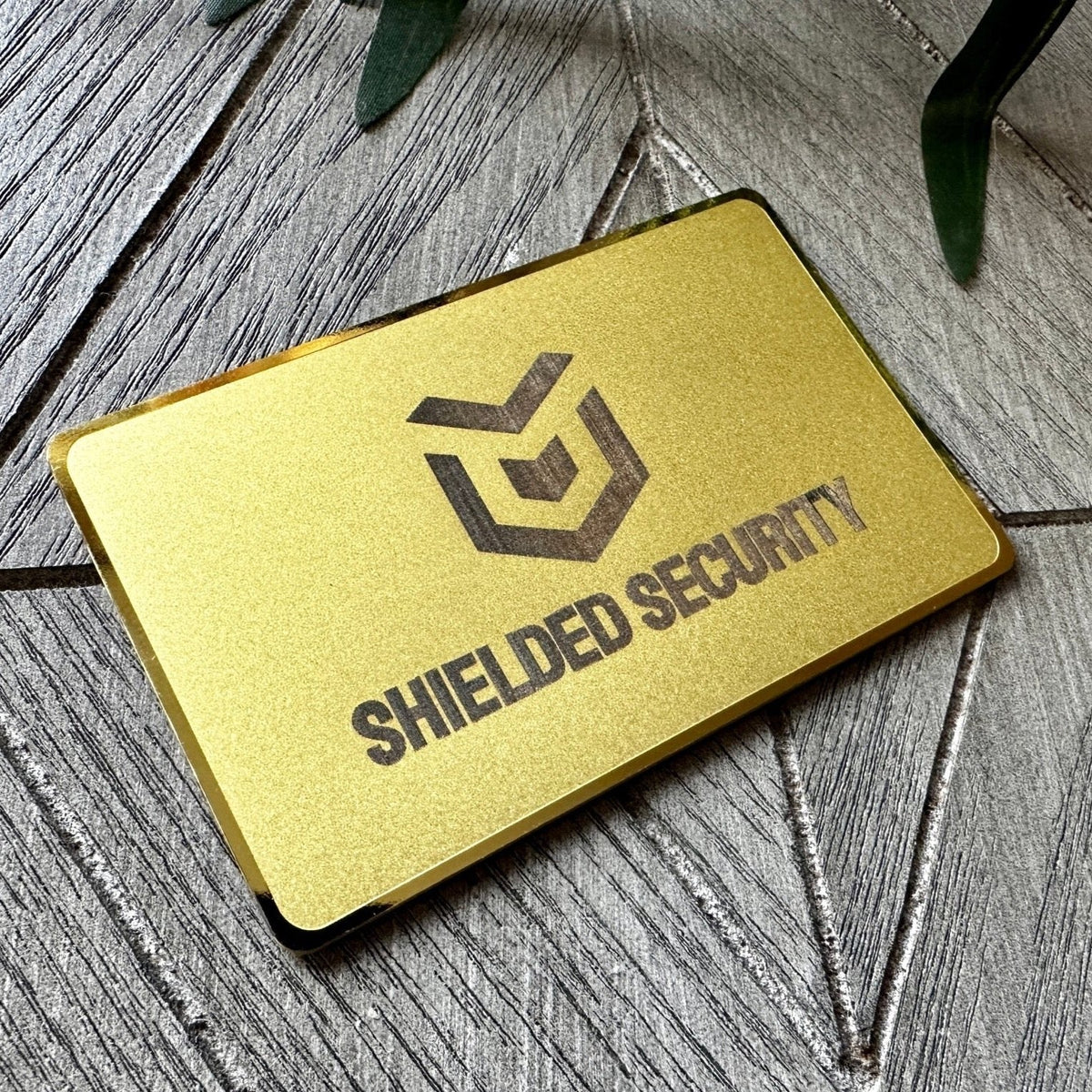 Gold-Plated Stainless Steel - Tap Business Card