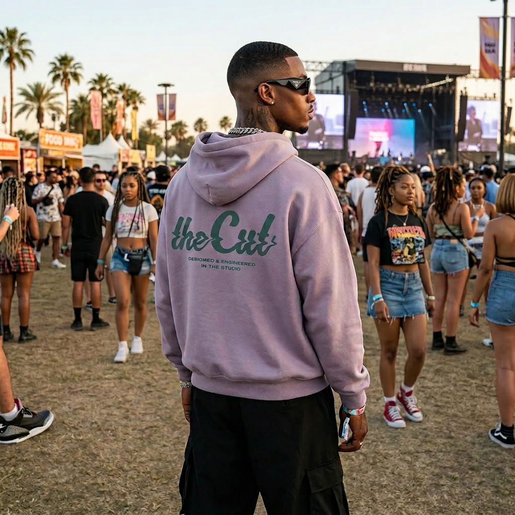 theCut Glitch Wave Teal Print Hoodie
