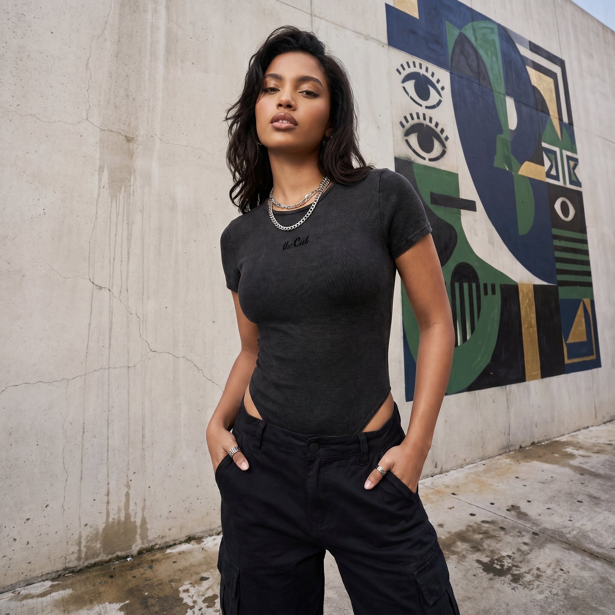 Women's theCut Mineral Wash Bodysuit