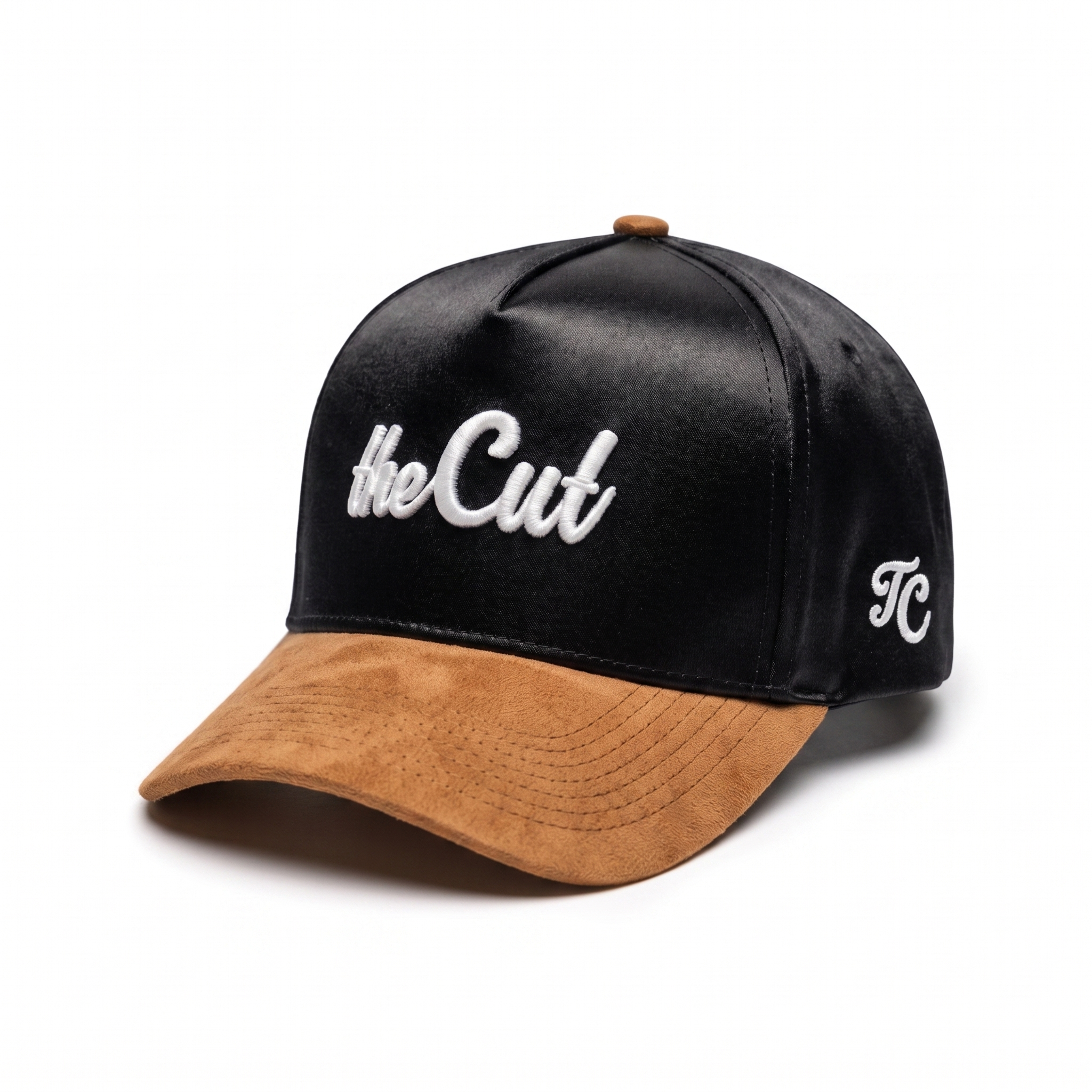 theCut Snapback Hat - Satin & Suede