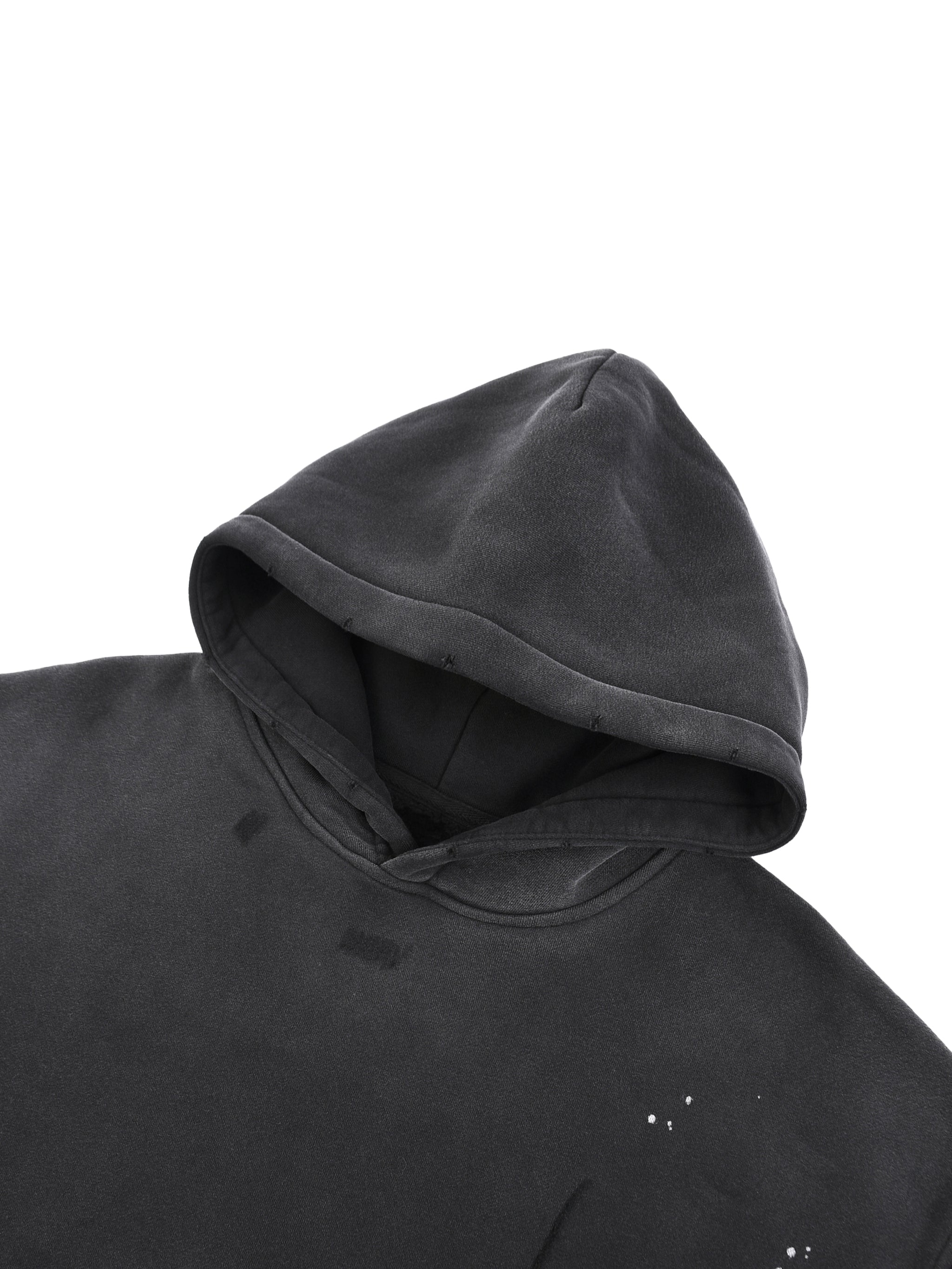 Not for Everyone Vintage Washed Frayed Fleece Hoodie