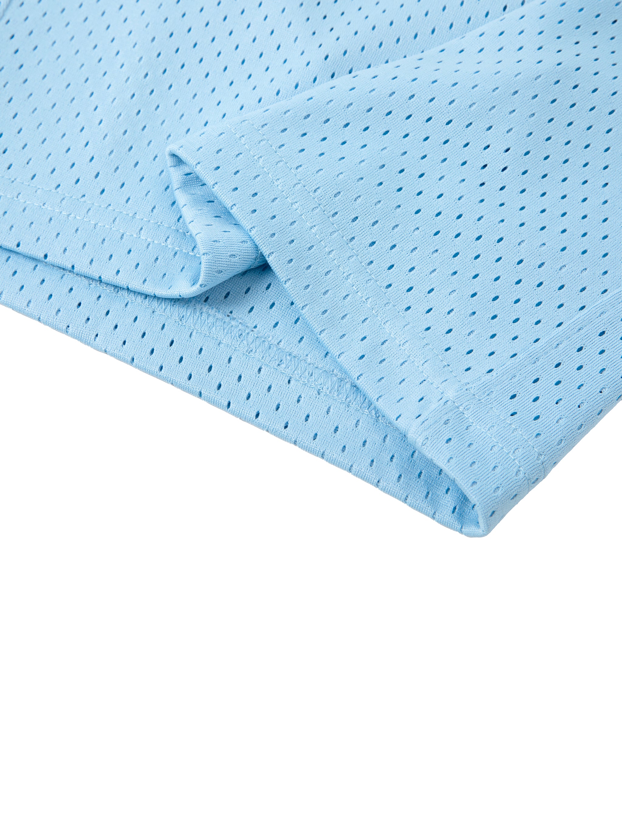 theCut High Standards Mesh Shorts Sky Blue 6" Inseam