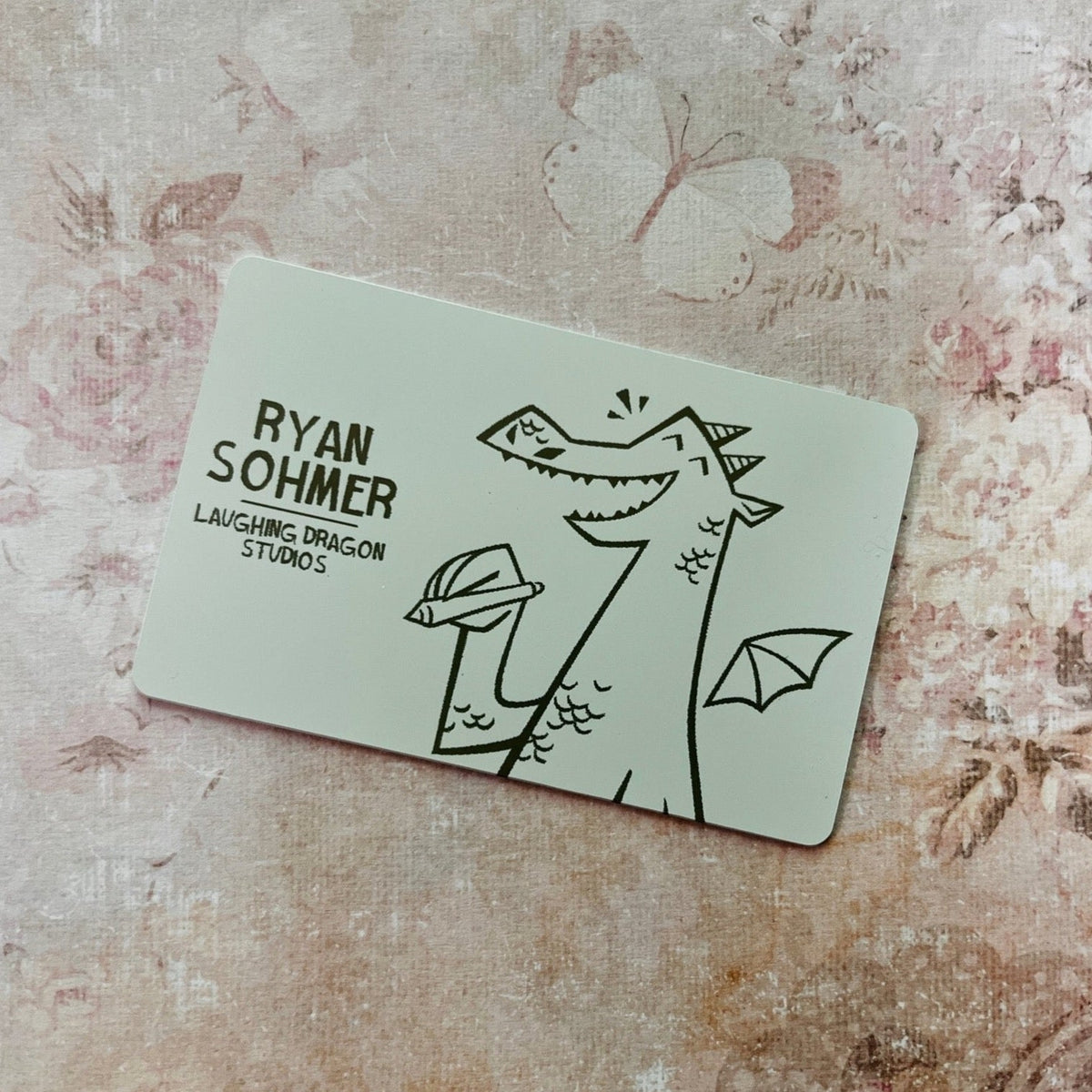 White Anodized Steel - Tap Business Card