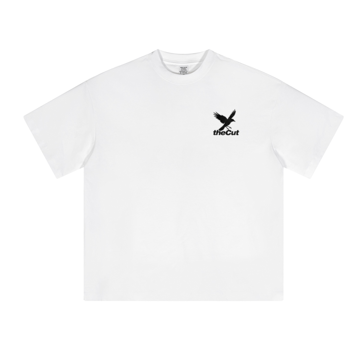 230GSM Unisex Cool-Touch Sorona Fabric Basic Crew Neck T-shirt White