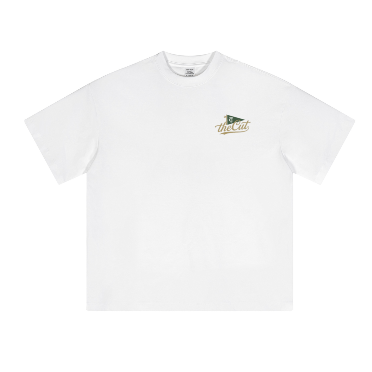 230GSM Unisex Cool-Touch Sorona Fabric Basic Crew Neck T-shirt White