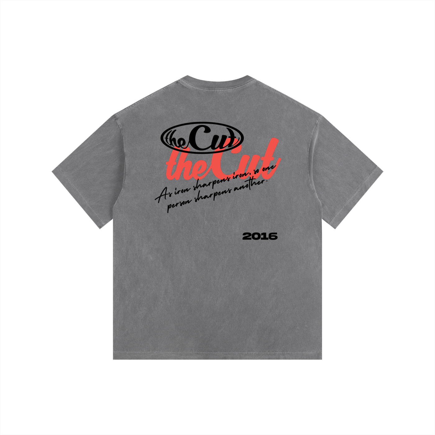 theCut Iron Sharpens Iron Washed Graphic Tee