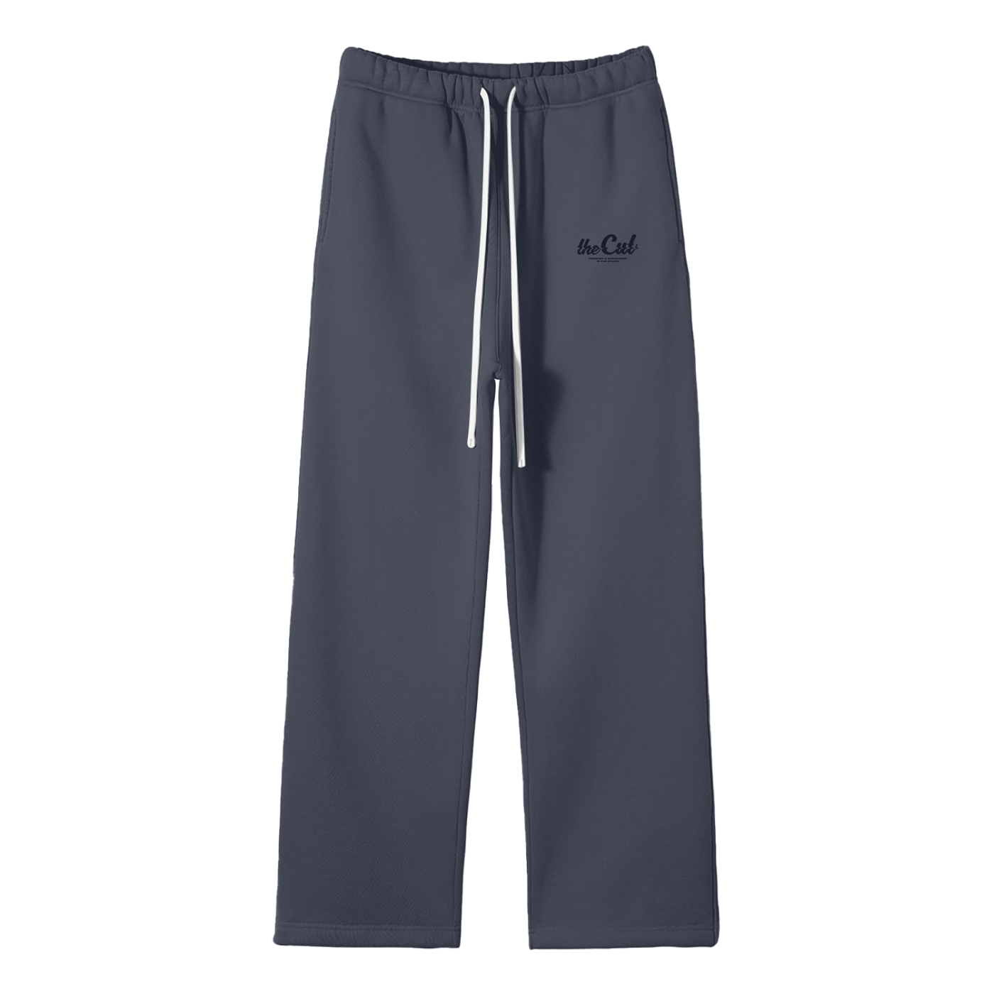 theCut Glitch Wave Navy Print Sweatpants