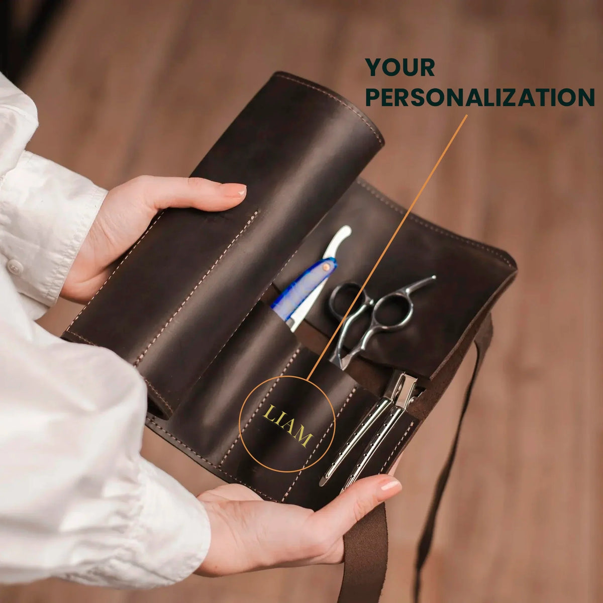 Pikore Leather Barber Tool Roll