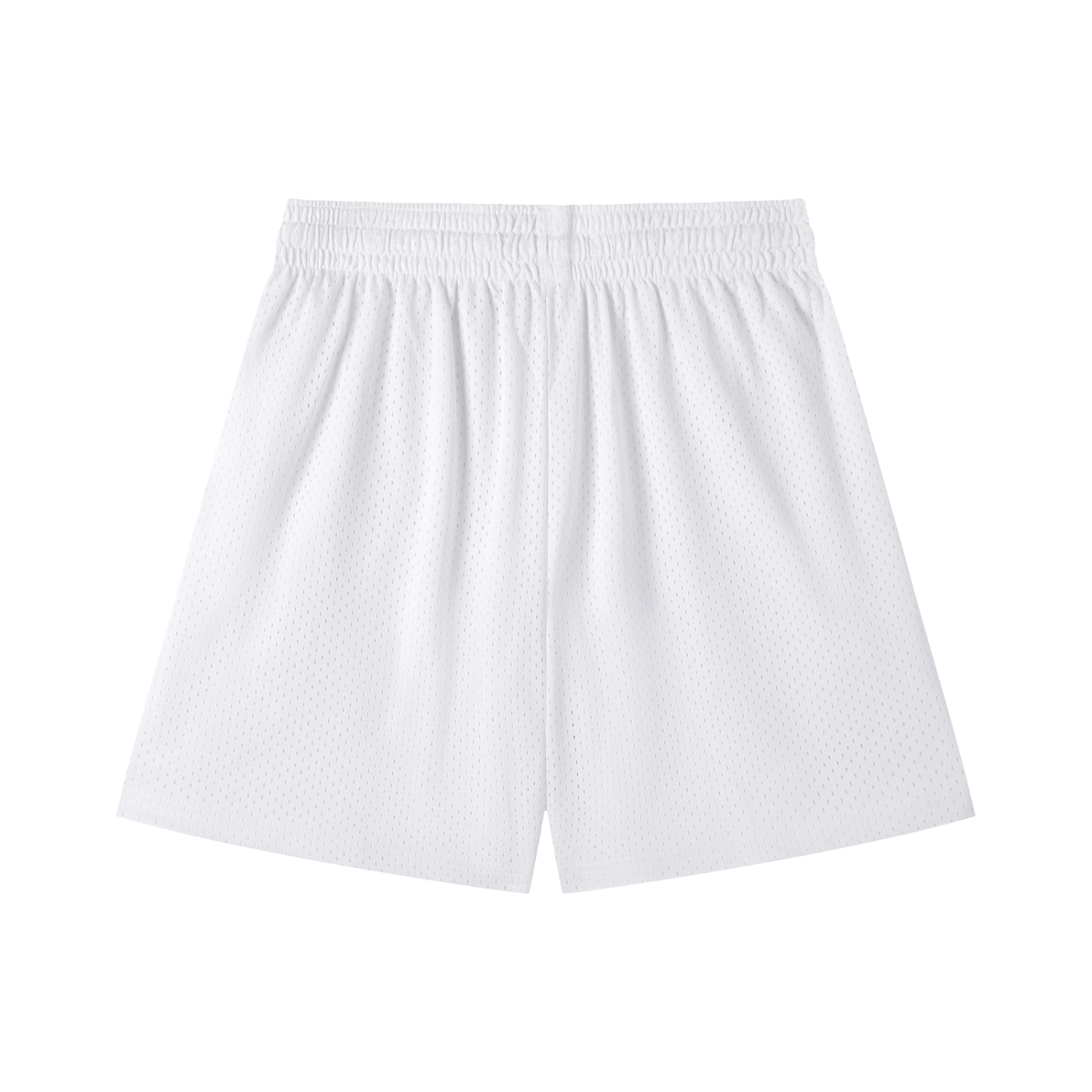 theCut High Standards Mesh Shorts White 6" Inseam