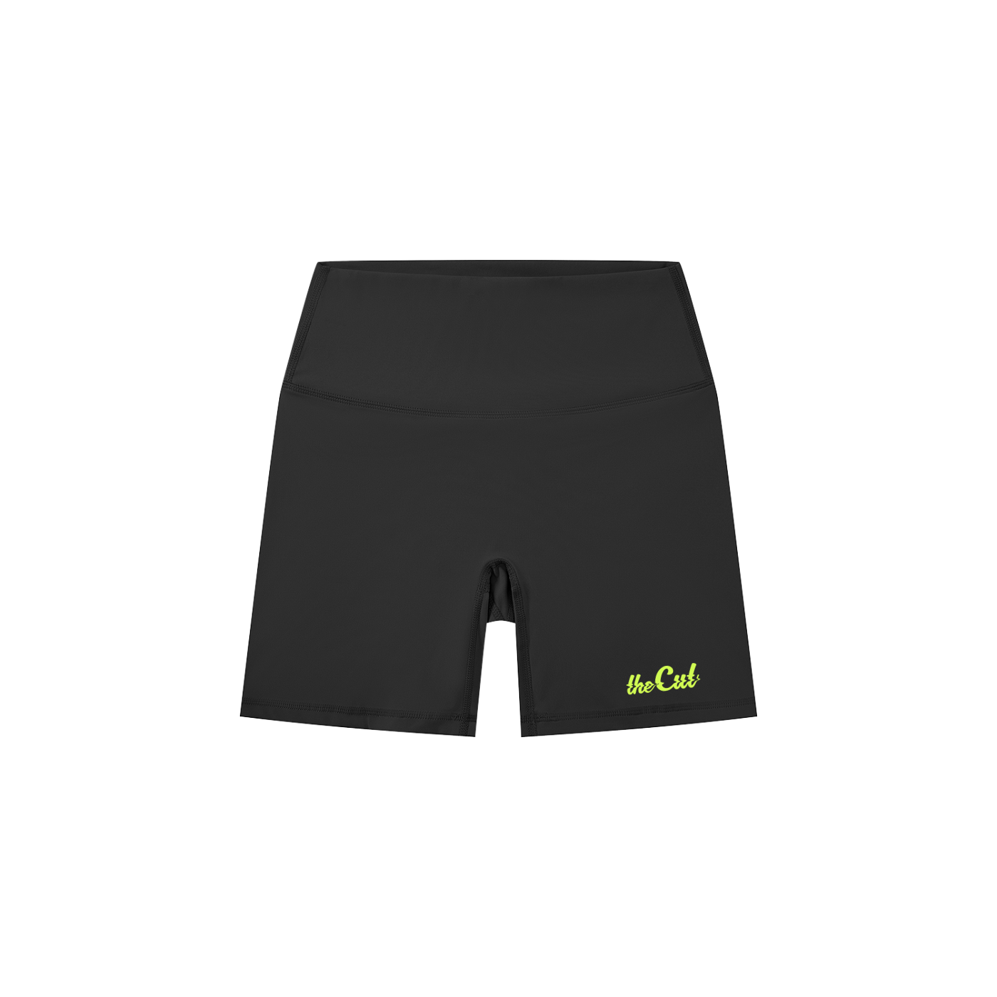 Women's High - Waisted Biker Shorts Glitchwave Black