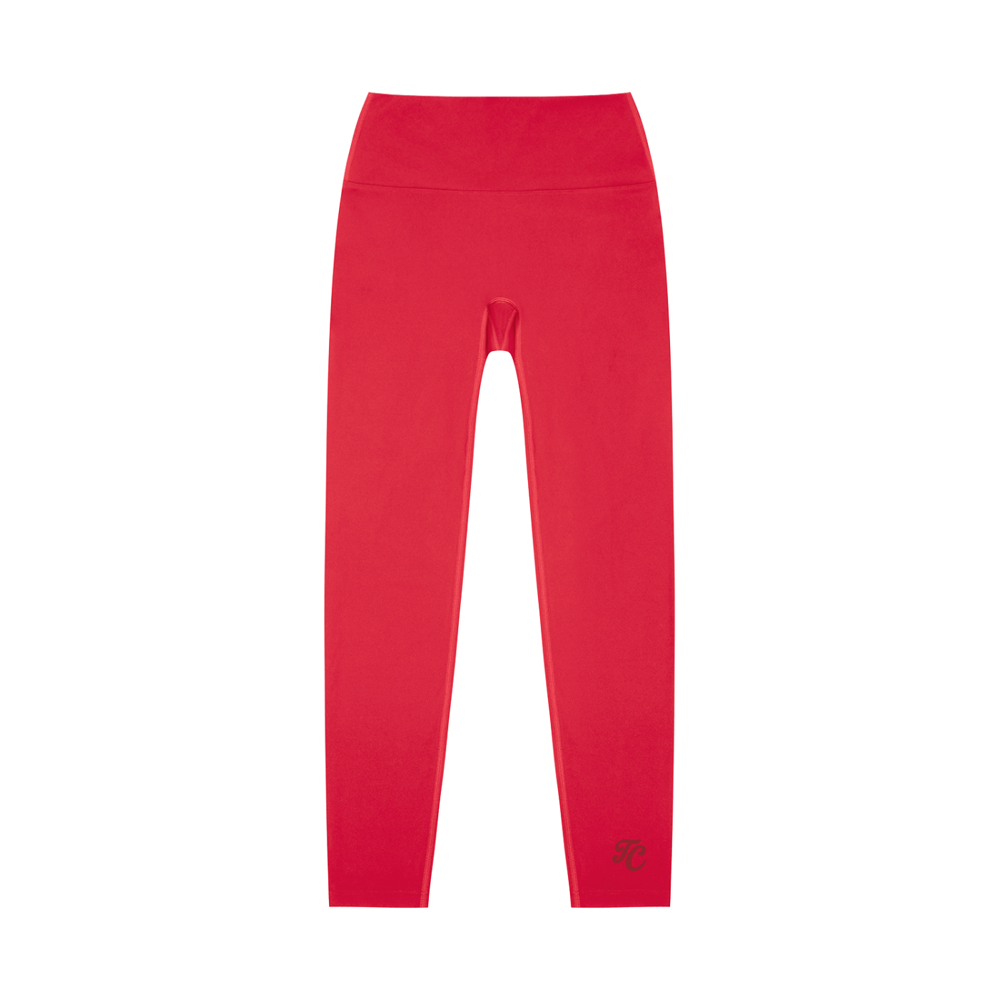theCut High-Waisted Yoga Leggings Red