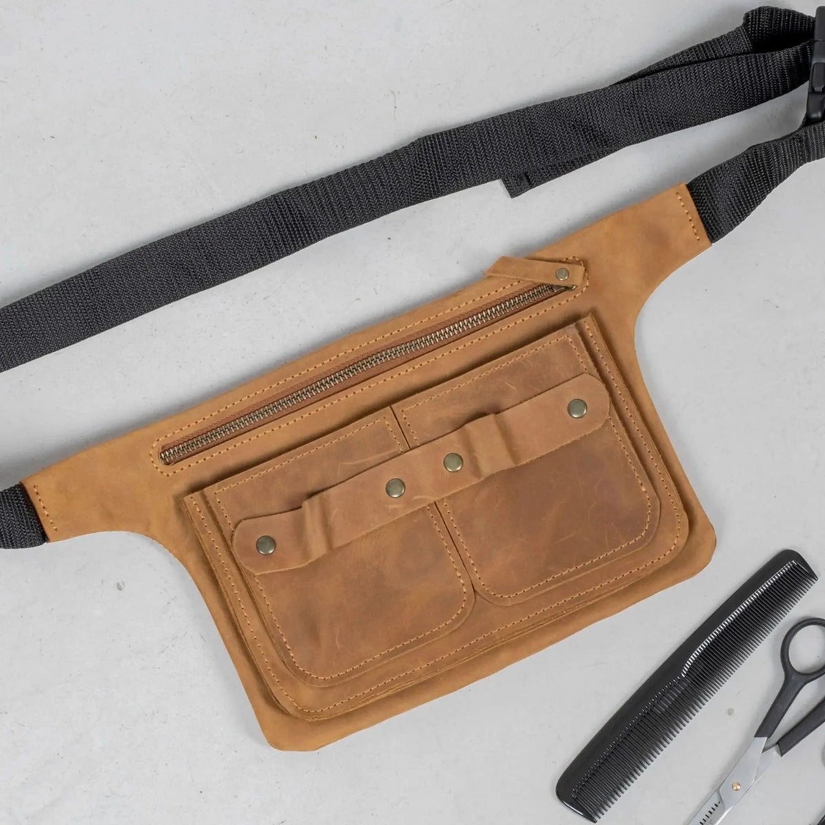 Pikore Leather Barber Waist Bag