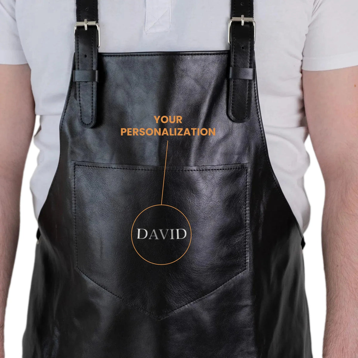 Pikore Premium Full-Grain Leather Barber Apron
