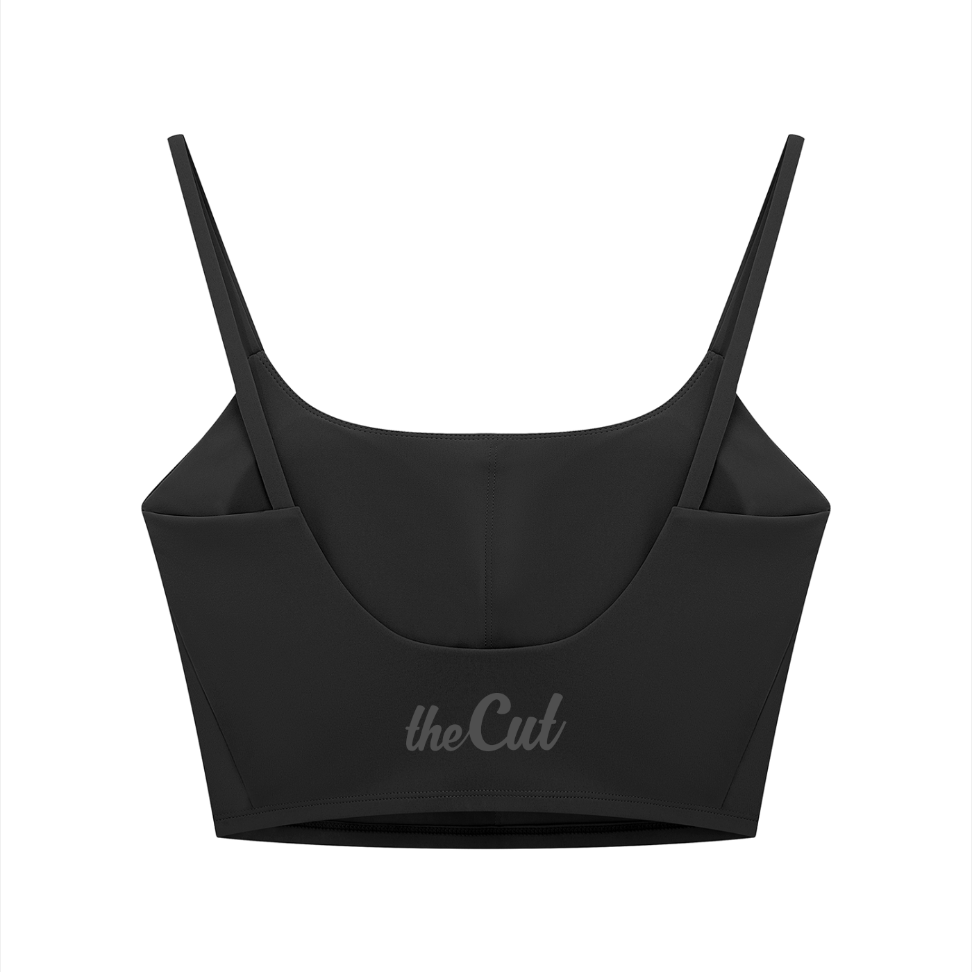 Women's Solid Color Sports Bra Black